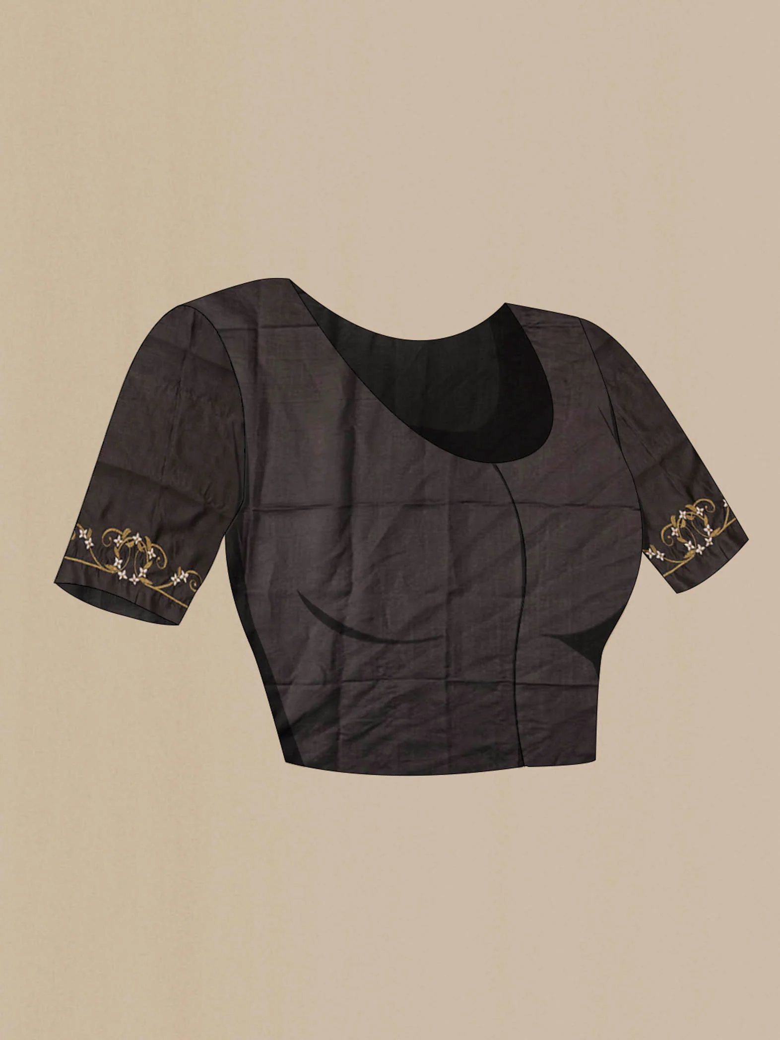 Mahira-Black Organza Silk Saree - Image 8