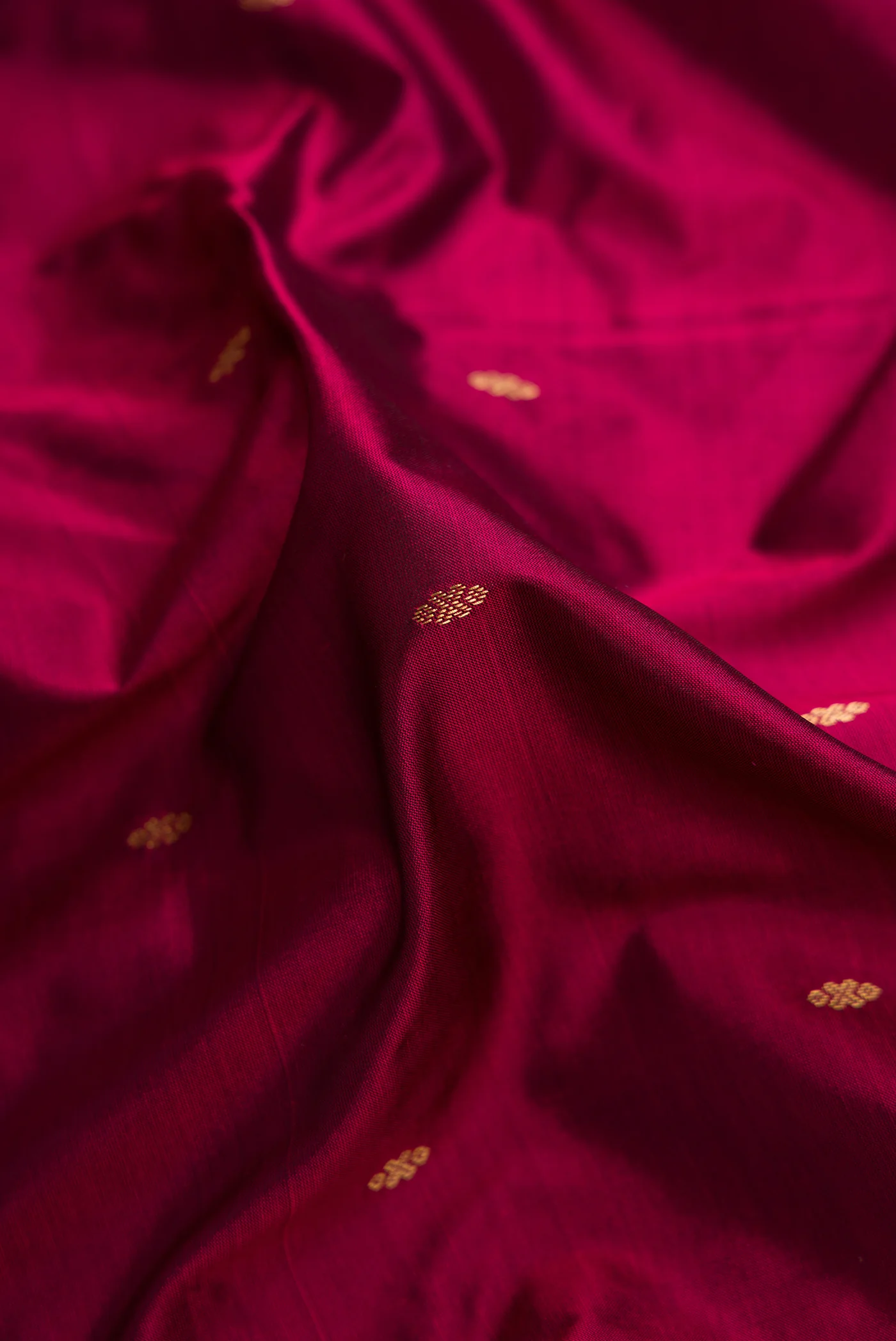 Maroon Bangalore Silk Saree - Image 2
