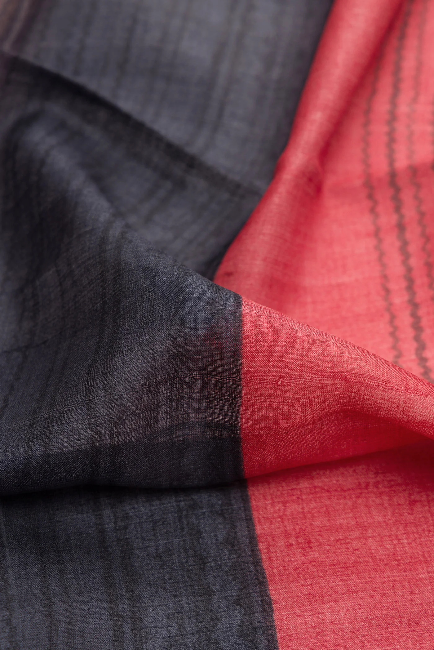 Multi Color Tussar Silk Saree - Image 2