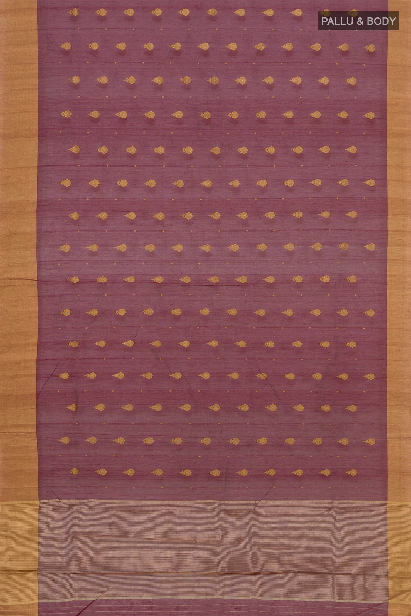 Coffee Brown Chanderi Silk Cotton Saree - Image 5