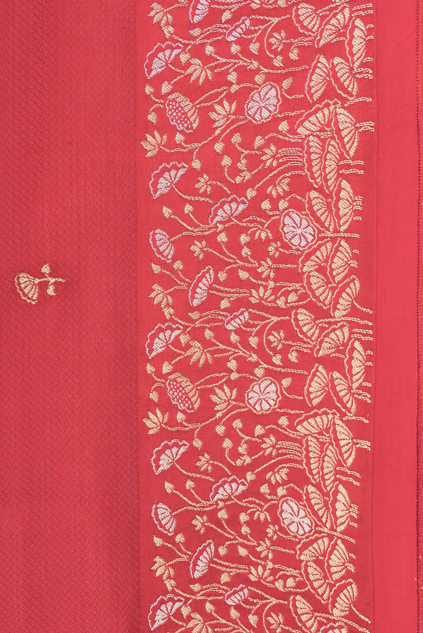 Deep Red Georgette Saree - Image 3