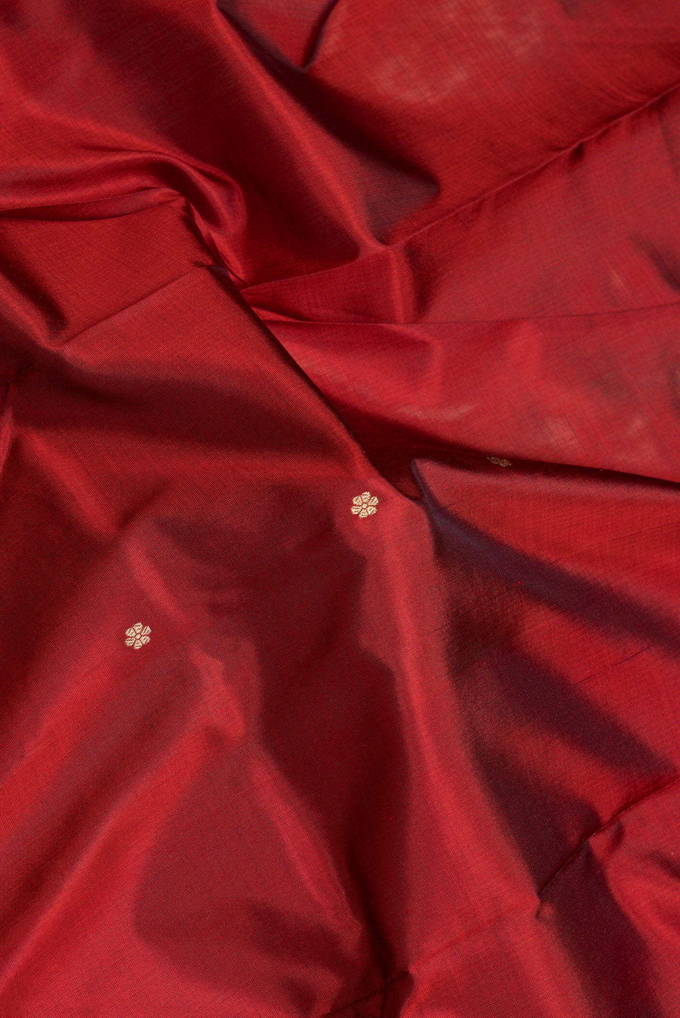 Maroon Banarasi Katan Silk Saree - Image 2