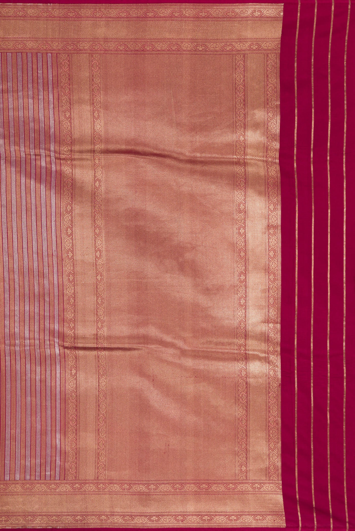 Maroon Banarasi Silk Saree - Image 7