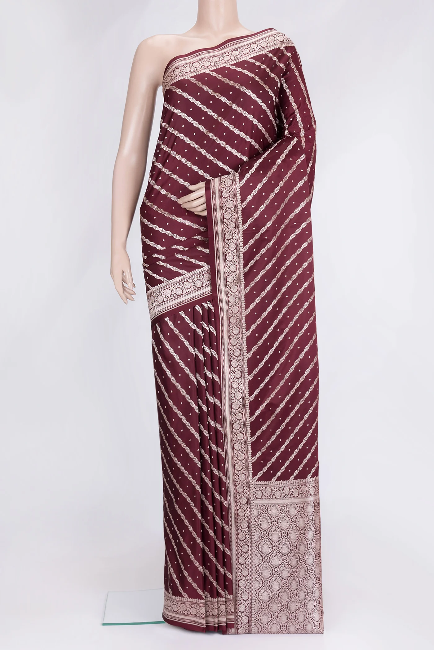 Coffee Brown Blended Banarasi Silk Saree