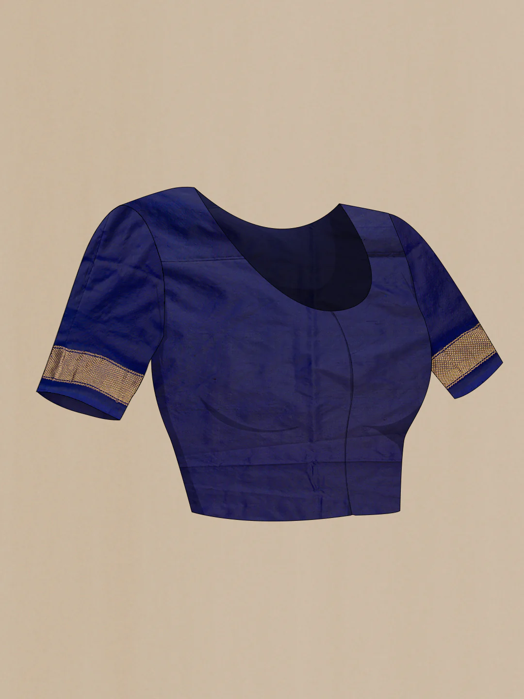 Maroon Pochampally Silk Saree - Image 5