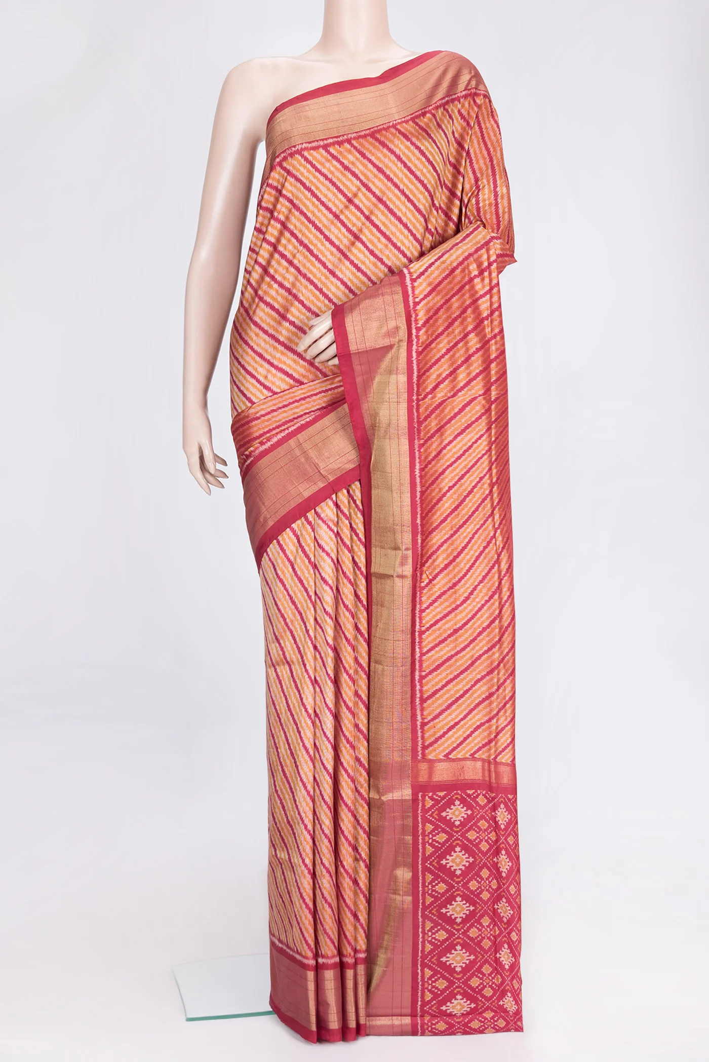 Multi Color Pochampally Silk Saree