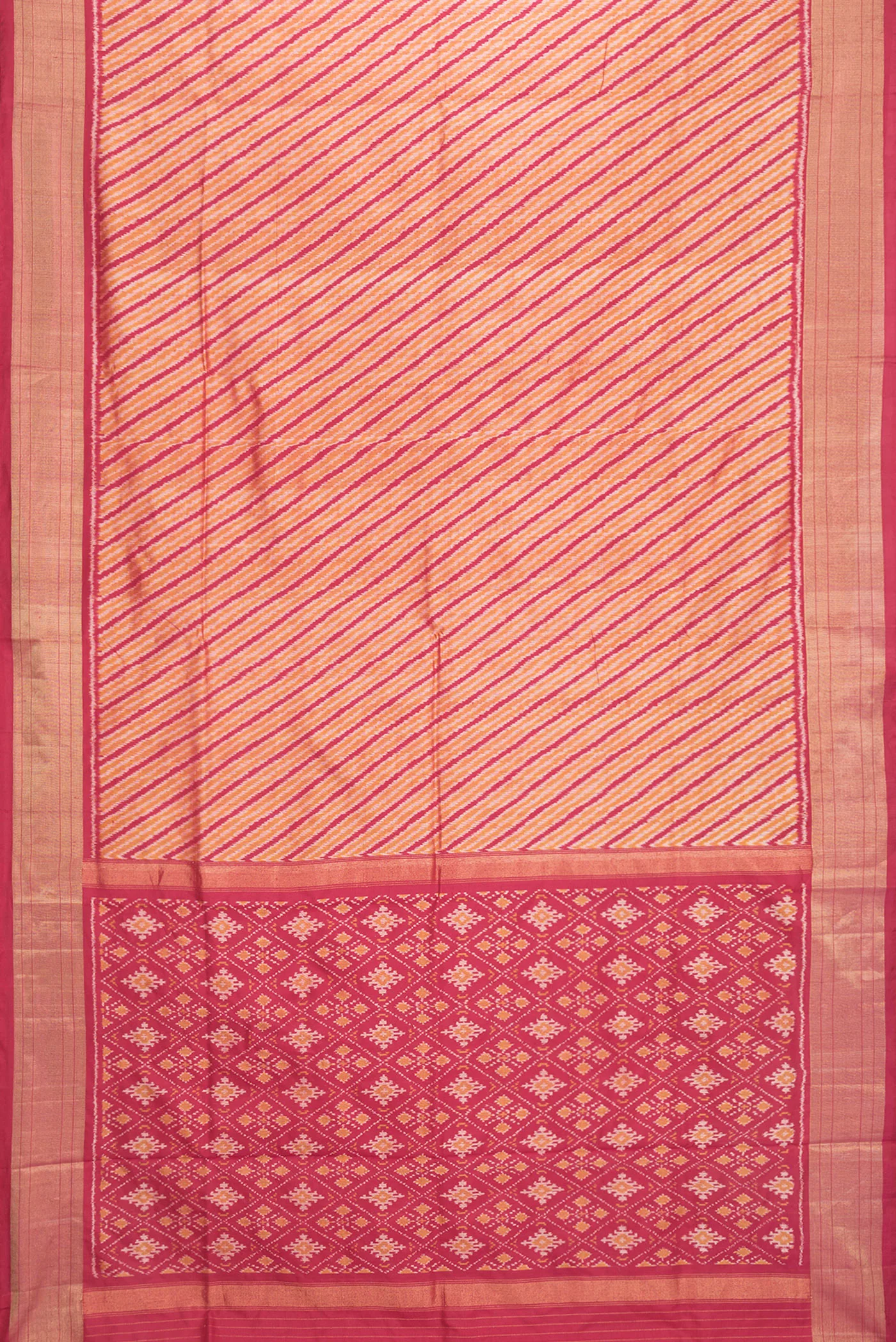 Multi Color Pochampally Silk Saree - Image 6