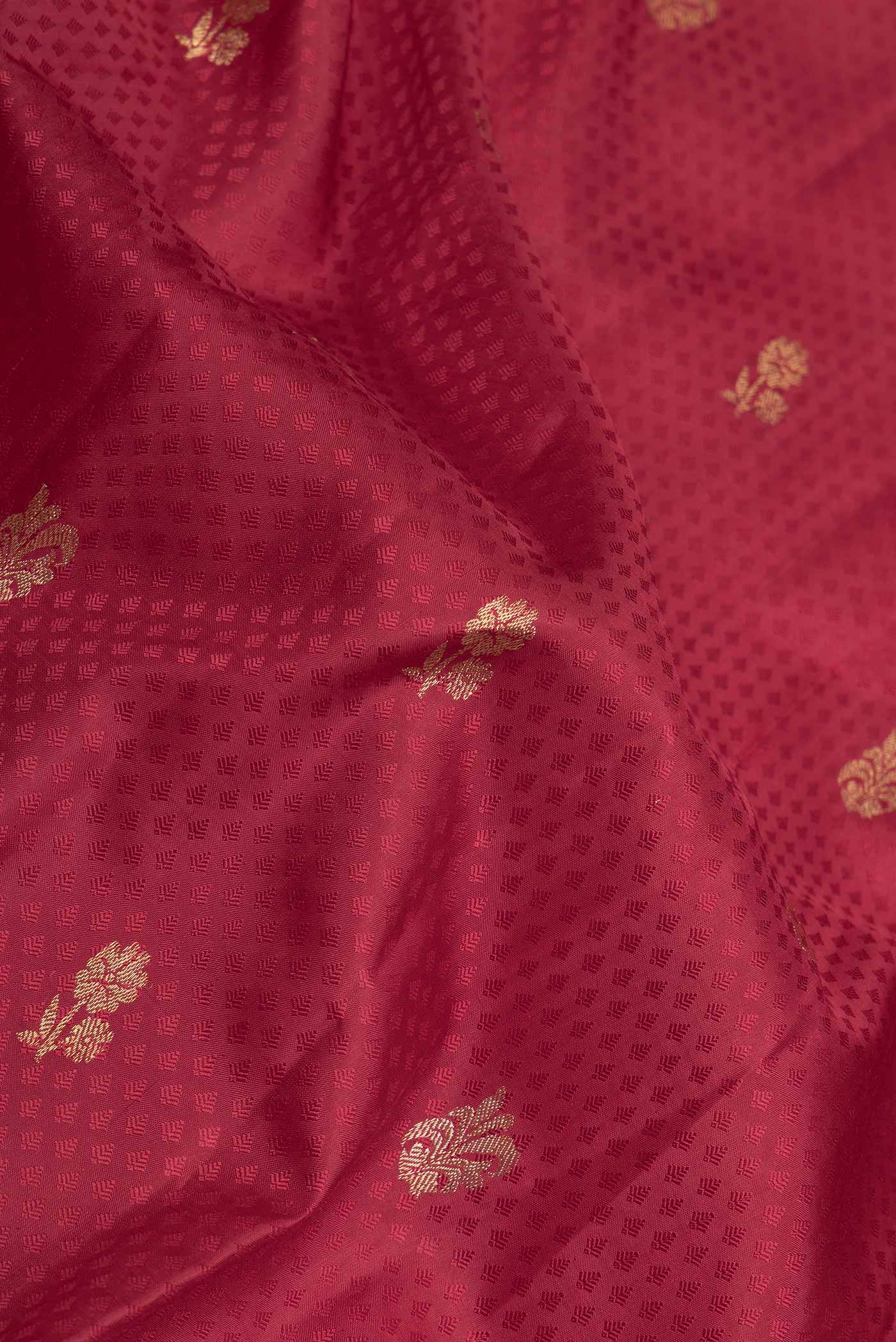 Maroon Dual Tone Kanchipuram Saree - Image 2