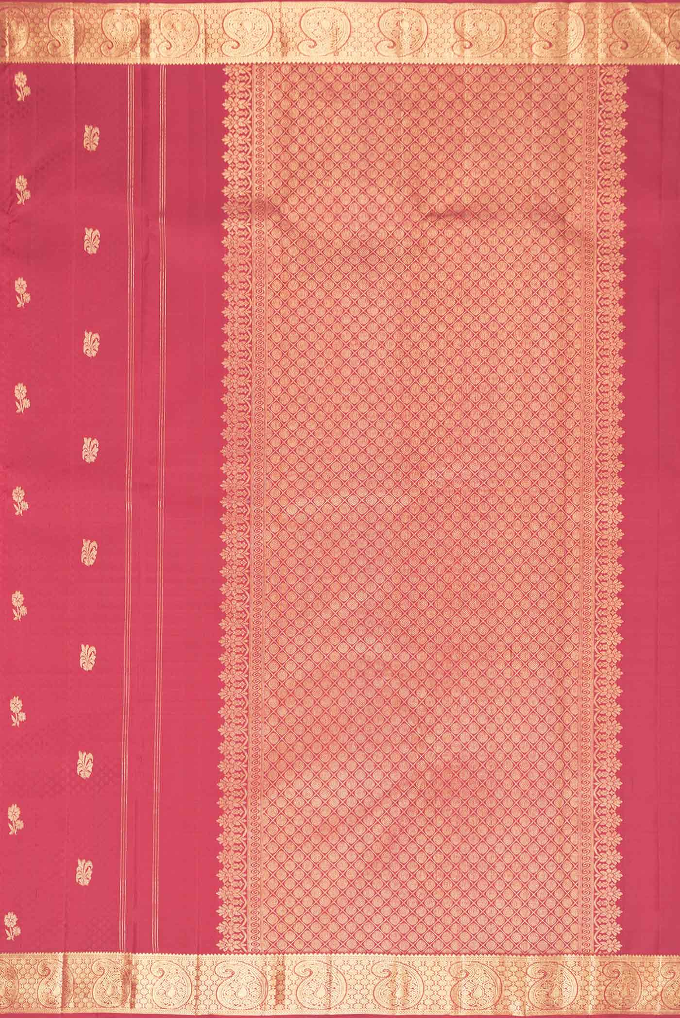 Maroon Dual Tone Kanchipuram Saree - Image 7