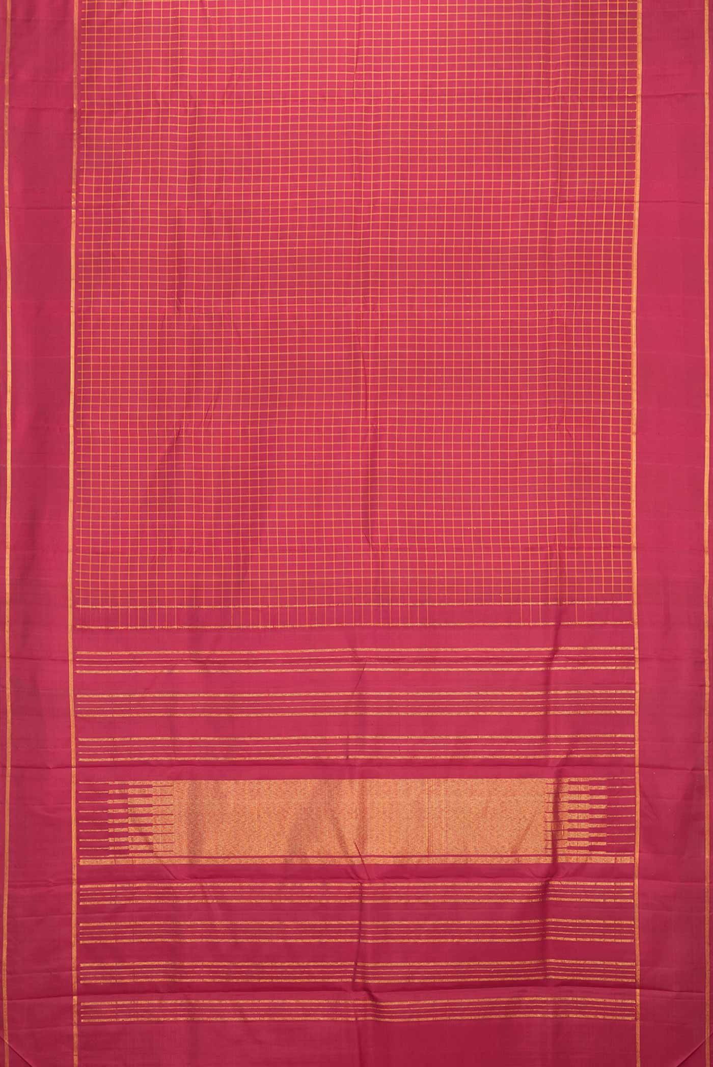 Maroon Dual Tone Kanchipuram Saree - Image 6