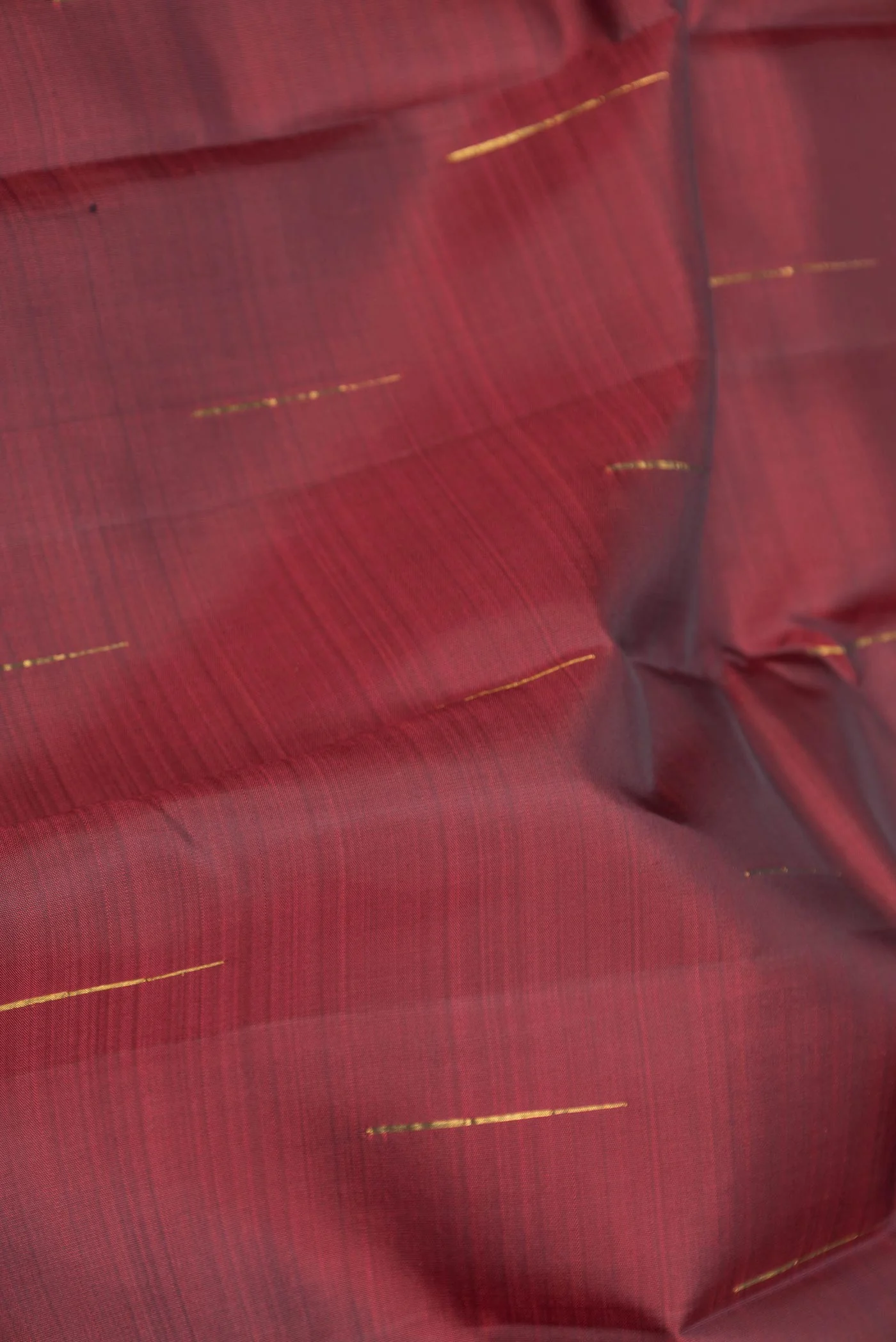 Maroon Dual Tone Kanchipuram Saree - Image 2