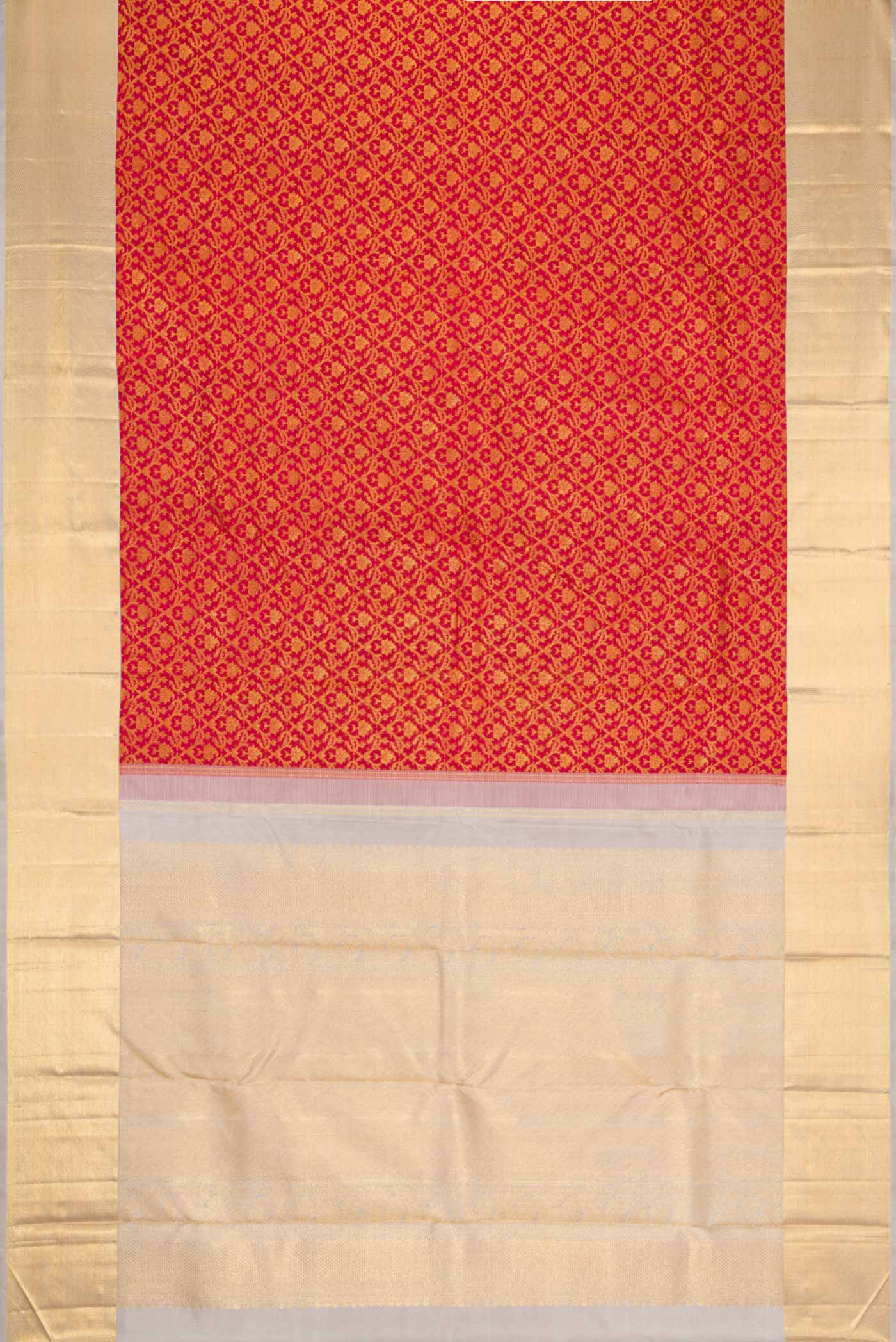 Maroon Dual Tone Kanchipuram Saree - Image 6