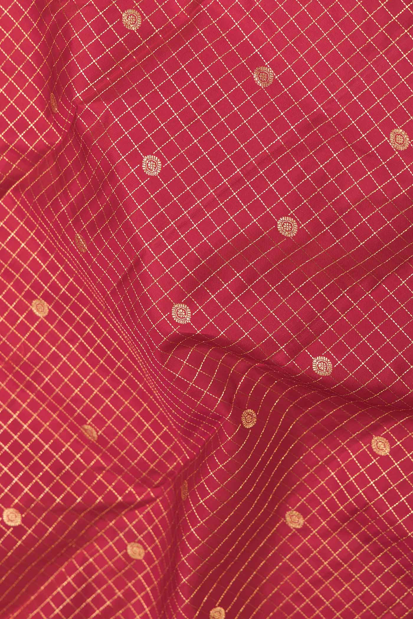 Maroon Dual Tone Kanjivaram Saree - Image 2
