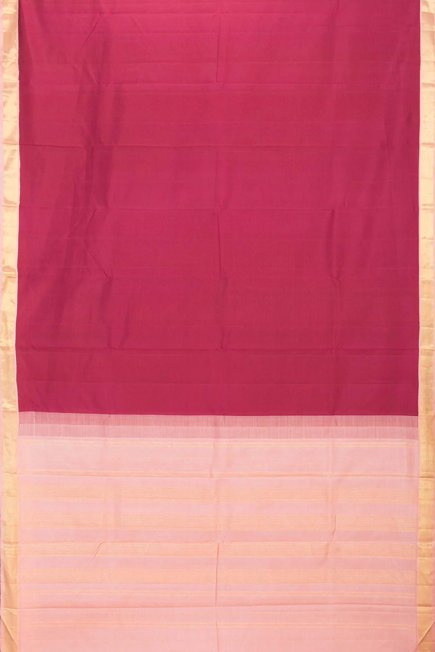 Maroon Dual Tone Kanchipuram Saree - Image 6
