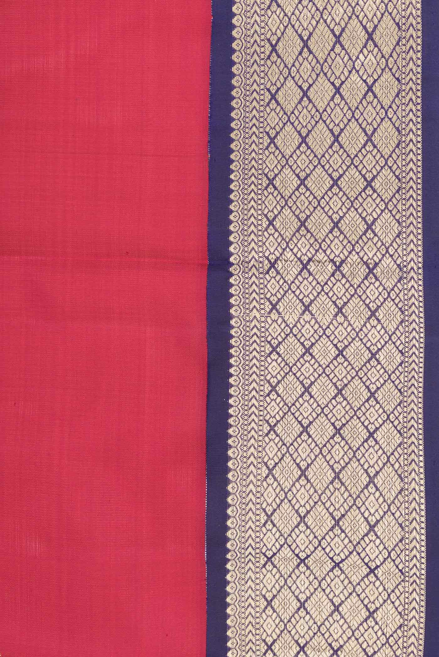 Maroon Dual Tone Kanjivaram Saree - Image 3