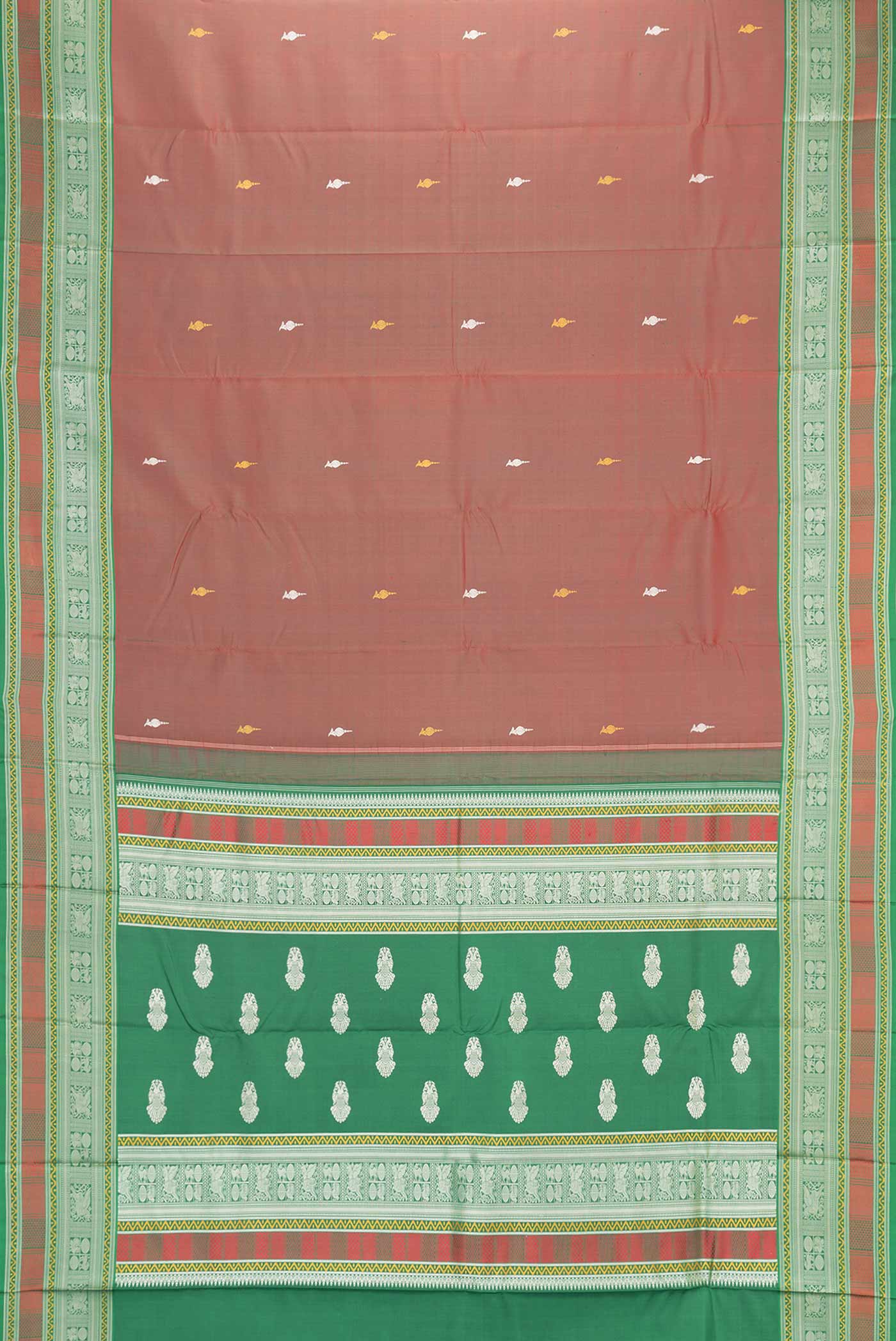 Maroon Dual Tone Kanjivaram Saree - Image 6