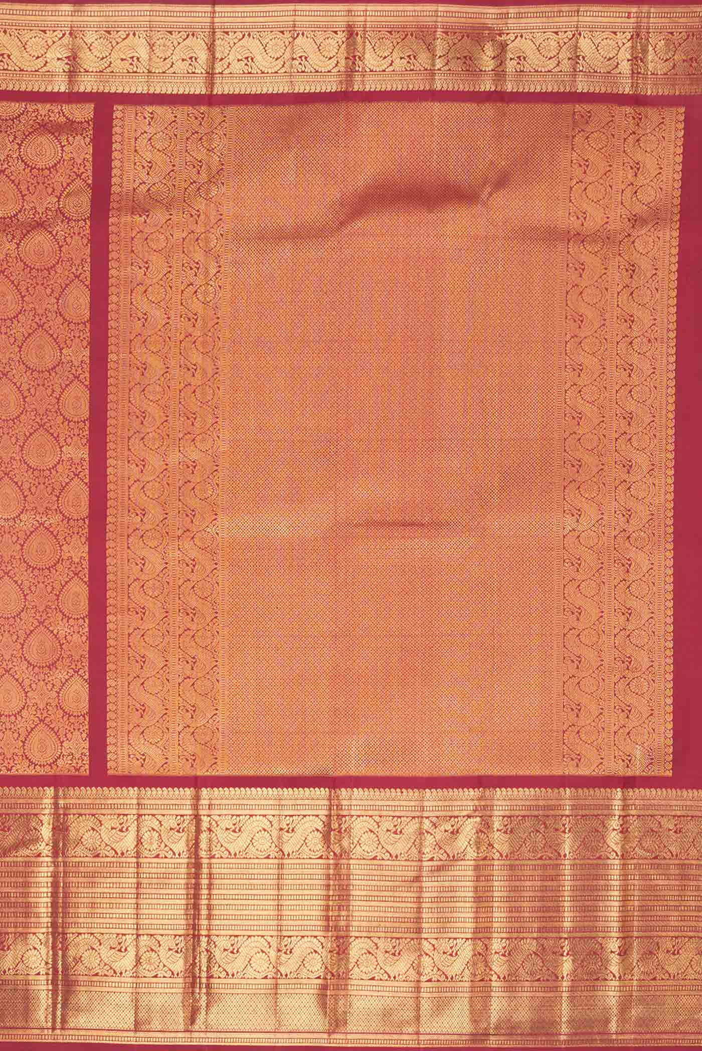Maroon Dual Tone Kanchipuram Saree - Image 7