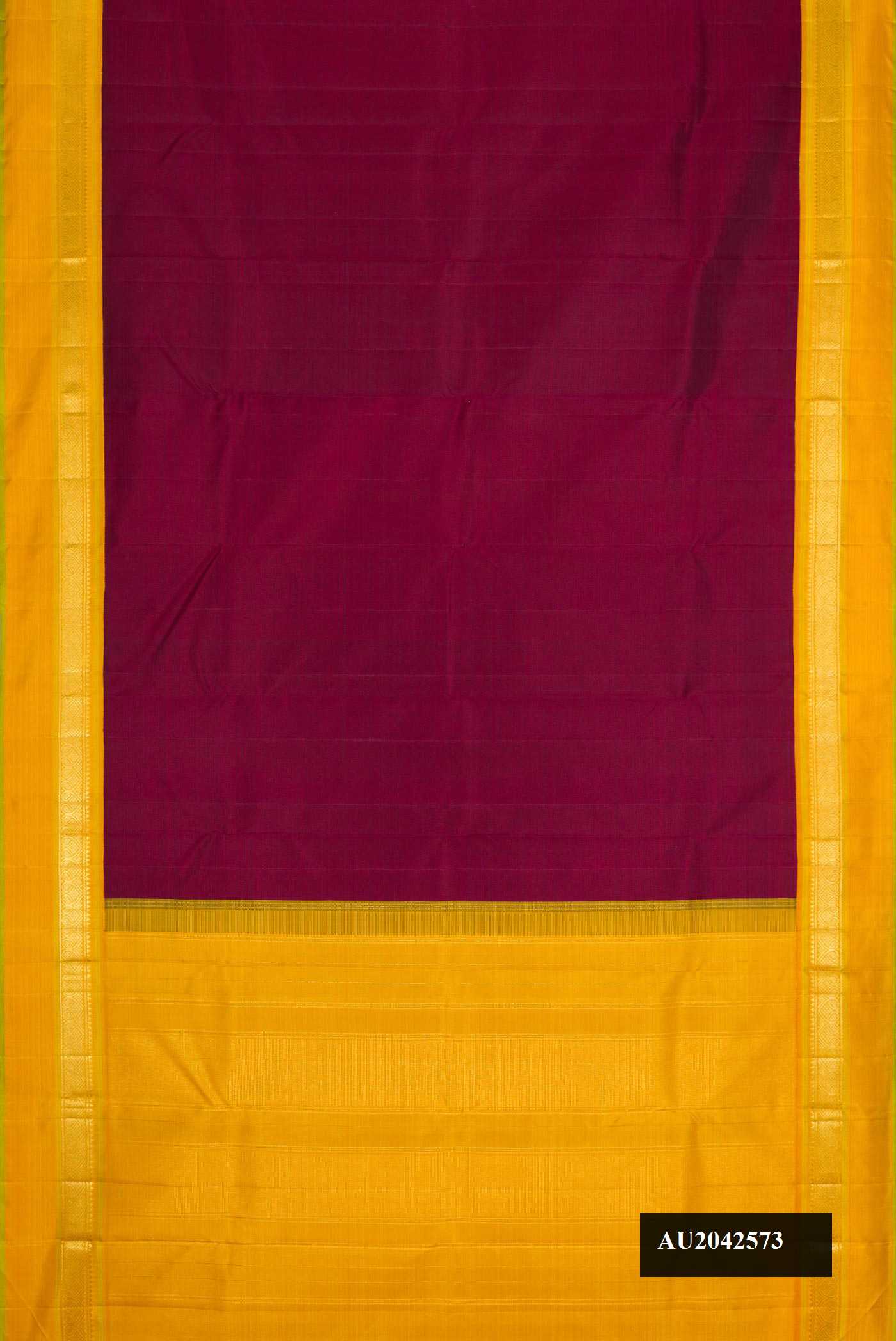 Maroon Dual Tone Kanchipuram Silk Saree