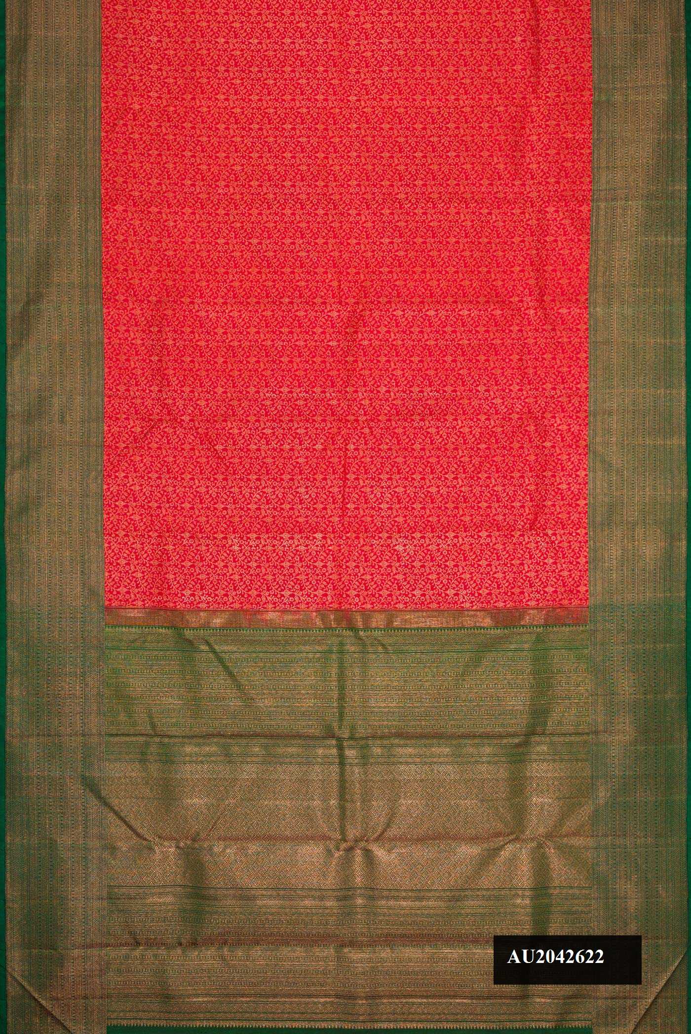 Maroon Dual Tone Kanchipuram Silk Saree