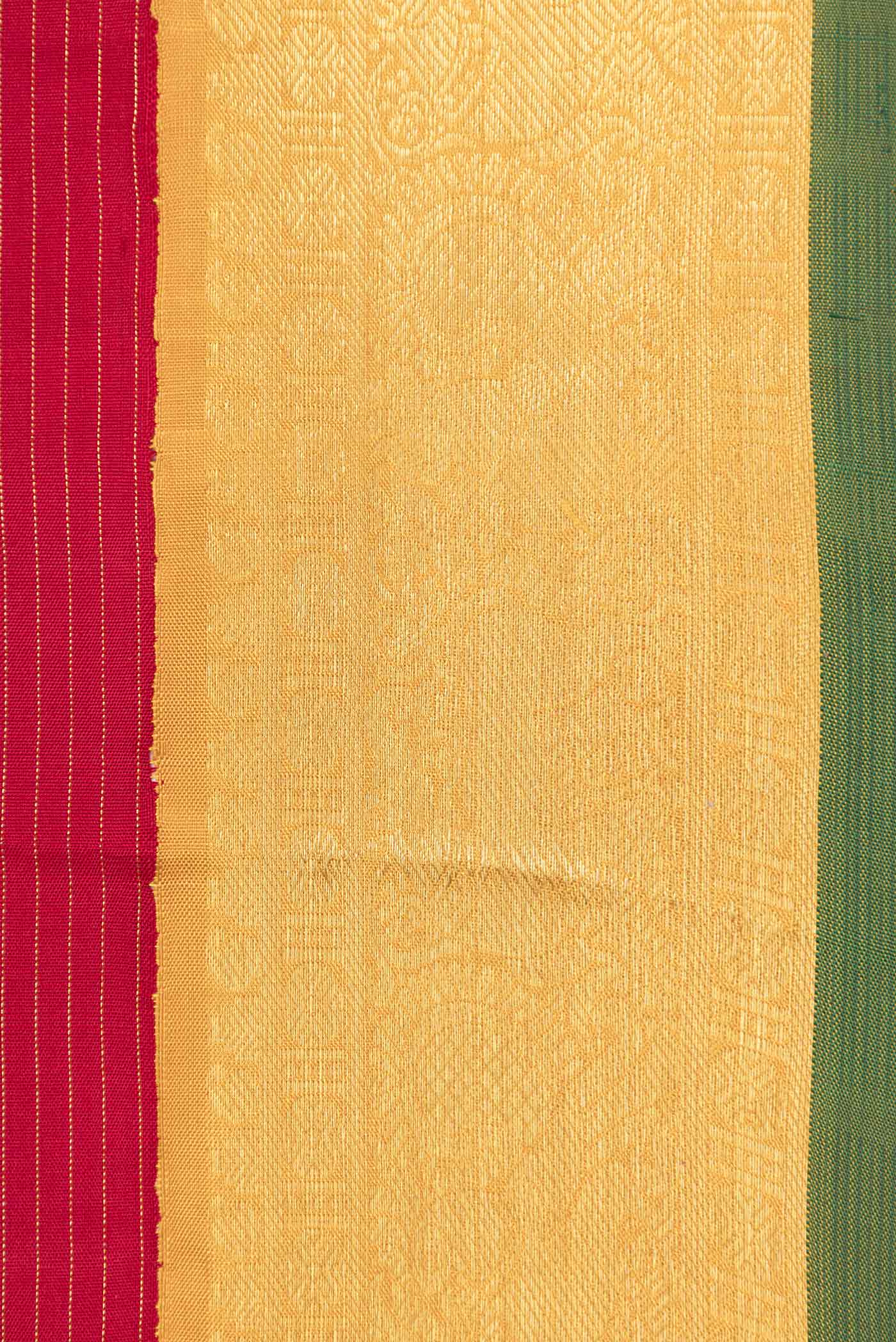 Maroon Dual Tone Kanjivaram Silk Saree - Image 3
