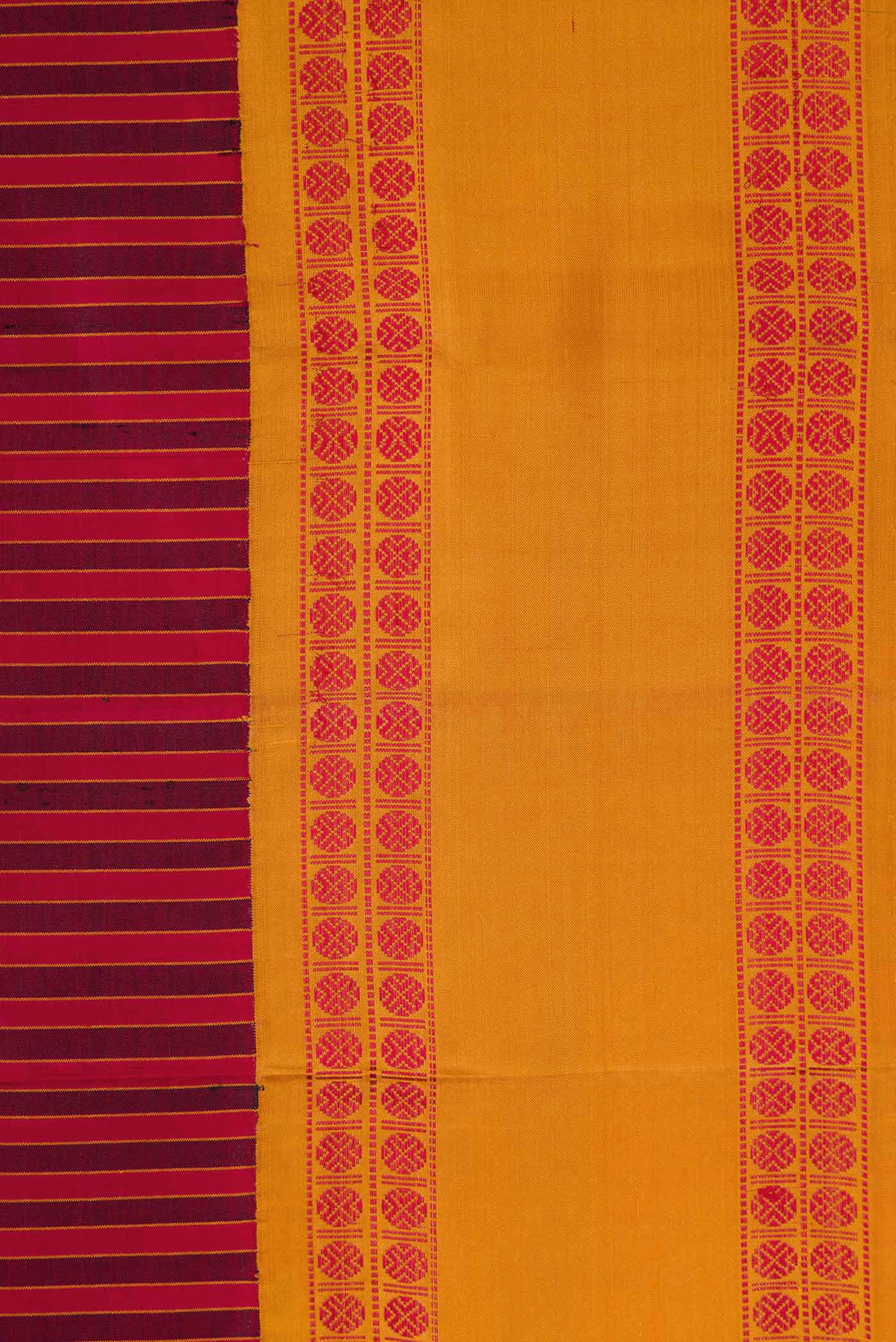 Maroon Dual Tone Kanchipuram Silk Saree - Image 3