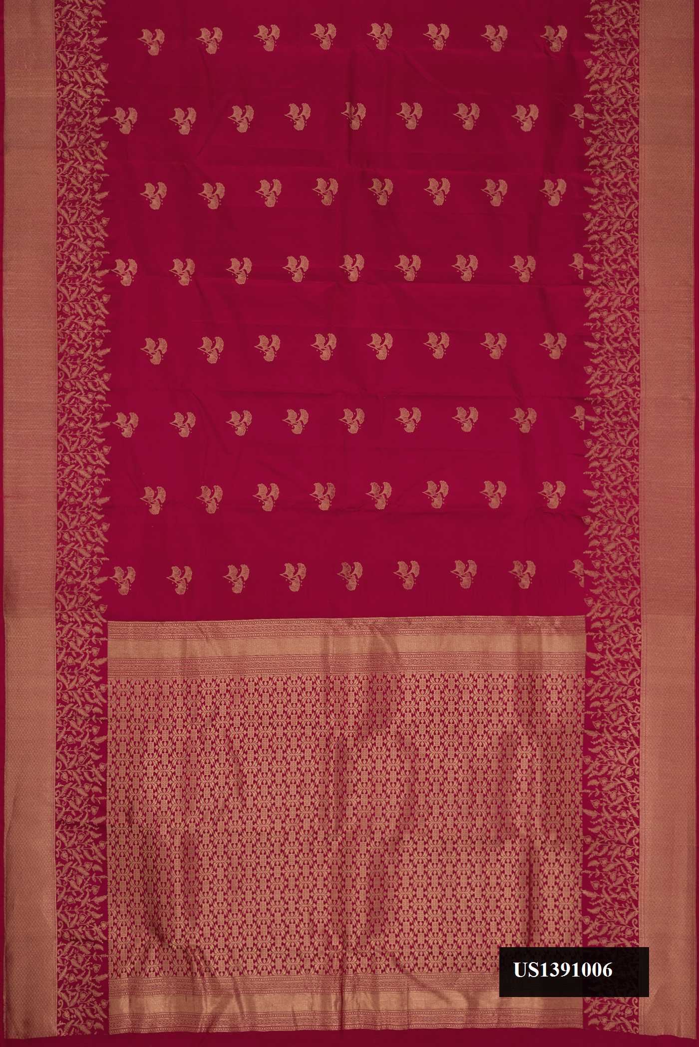 Maroon Dual Tone Kanchipuram Silk Saree