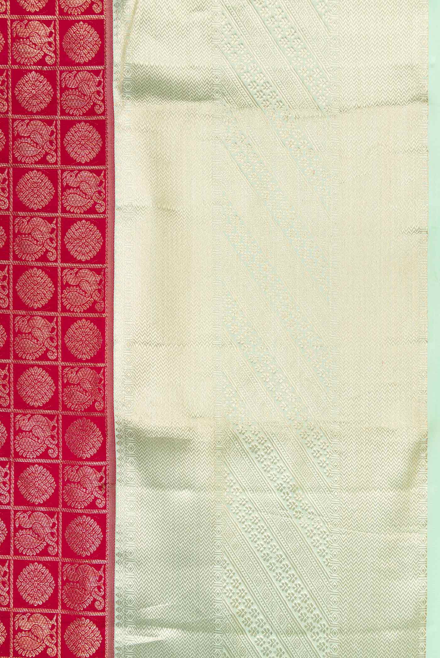 Imperial Red Kanchipuram Silk Saree - Image 3