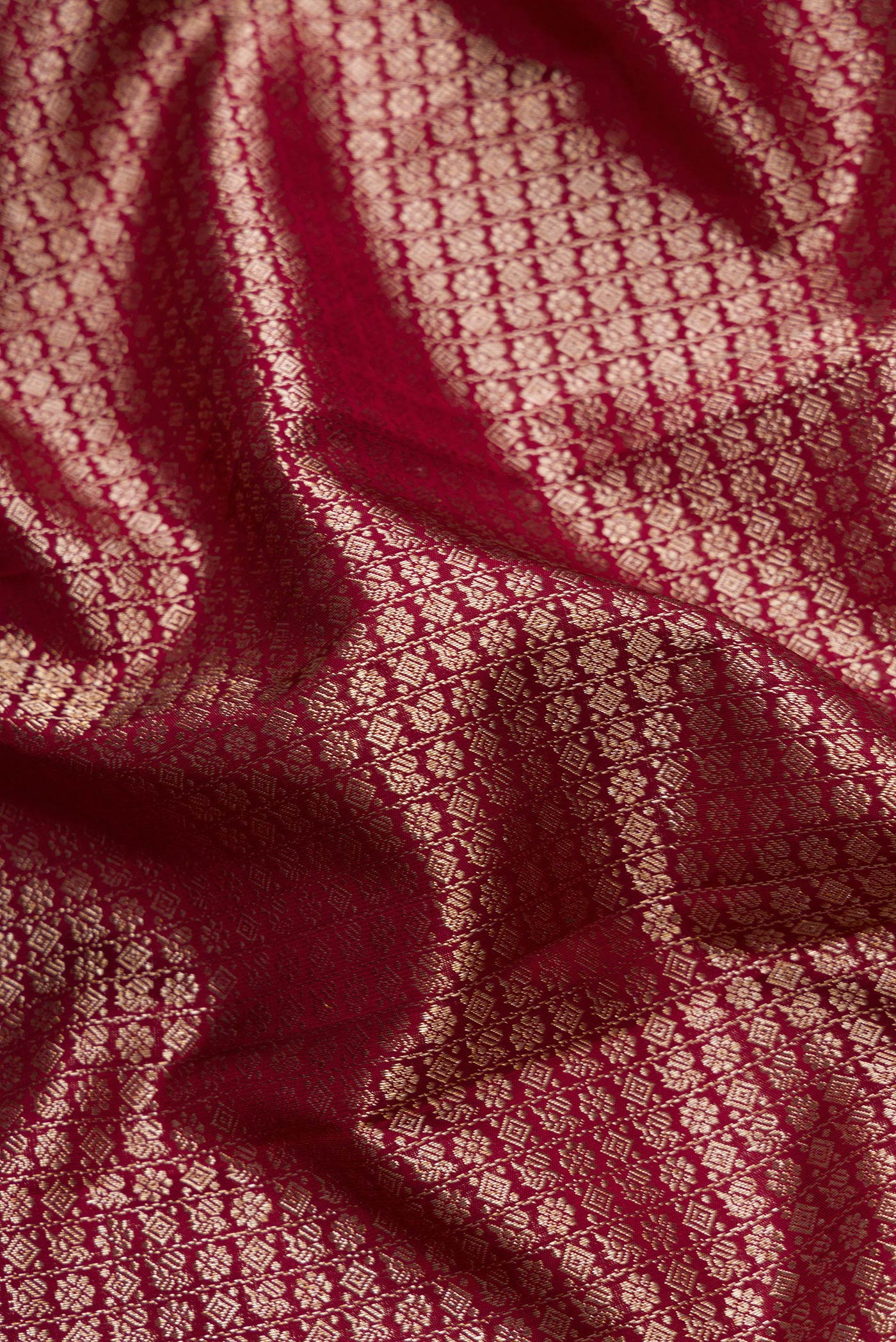 Coffee Brown Dual Tone Kanchipuram Silk Saree - Image 2