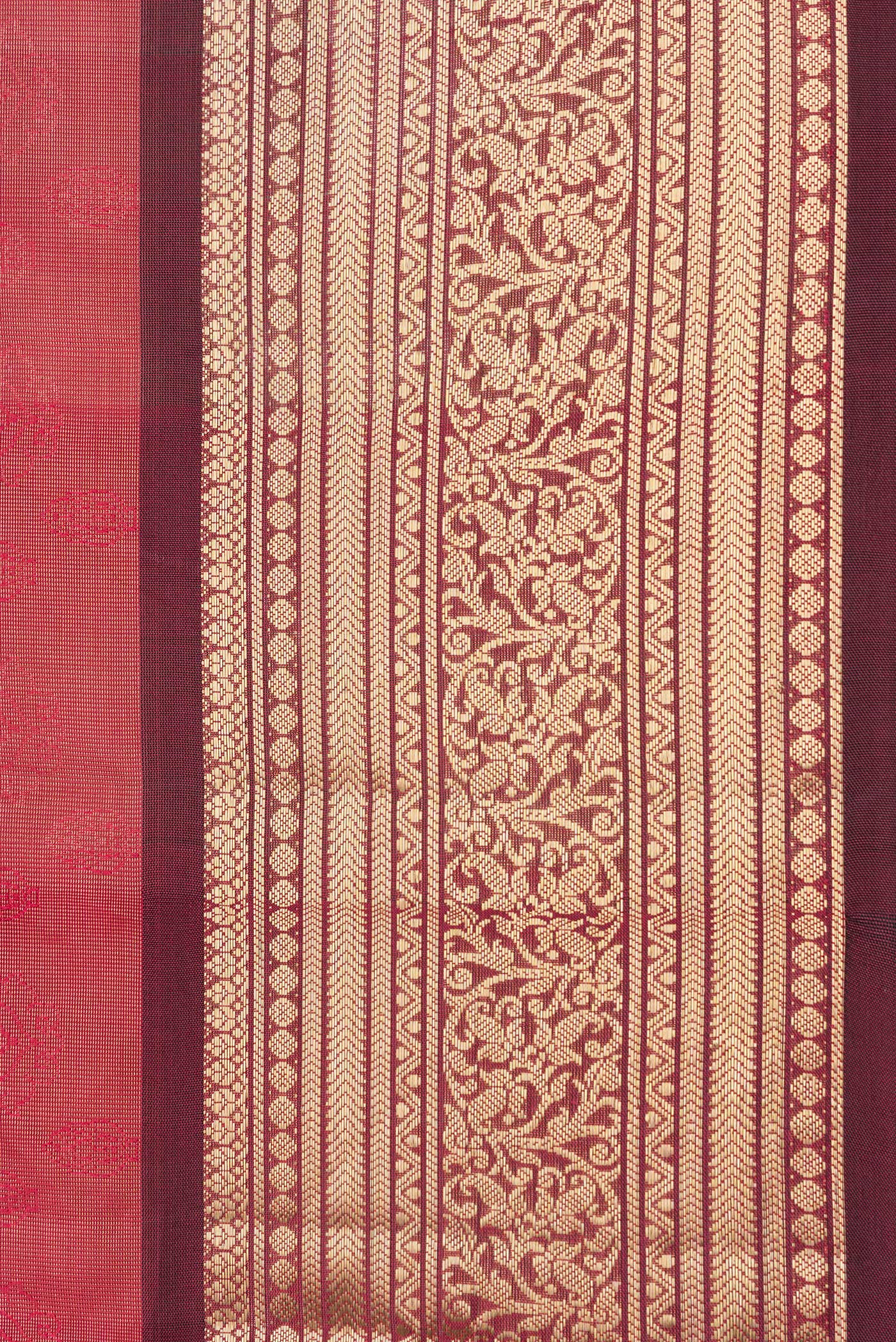 Red Kanchipuram Silk Saree - Image 3