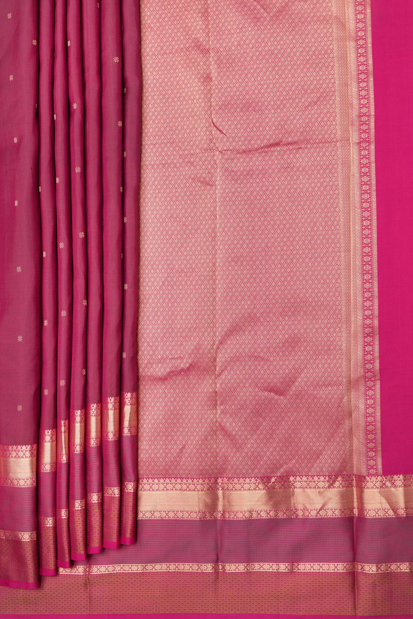 Maroon Kanchipuram Silk Saree - Image 4