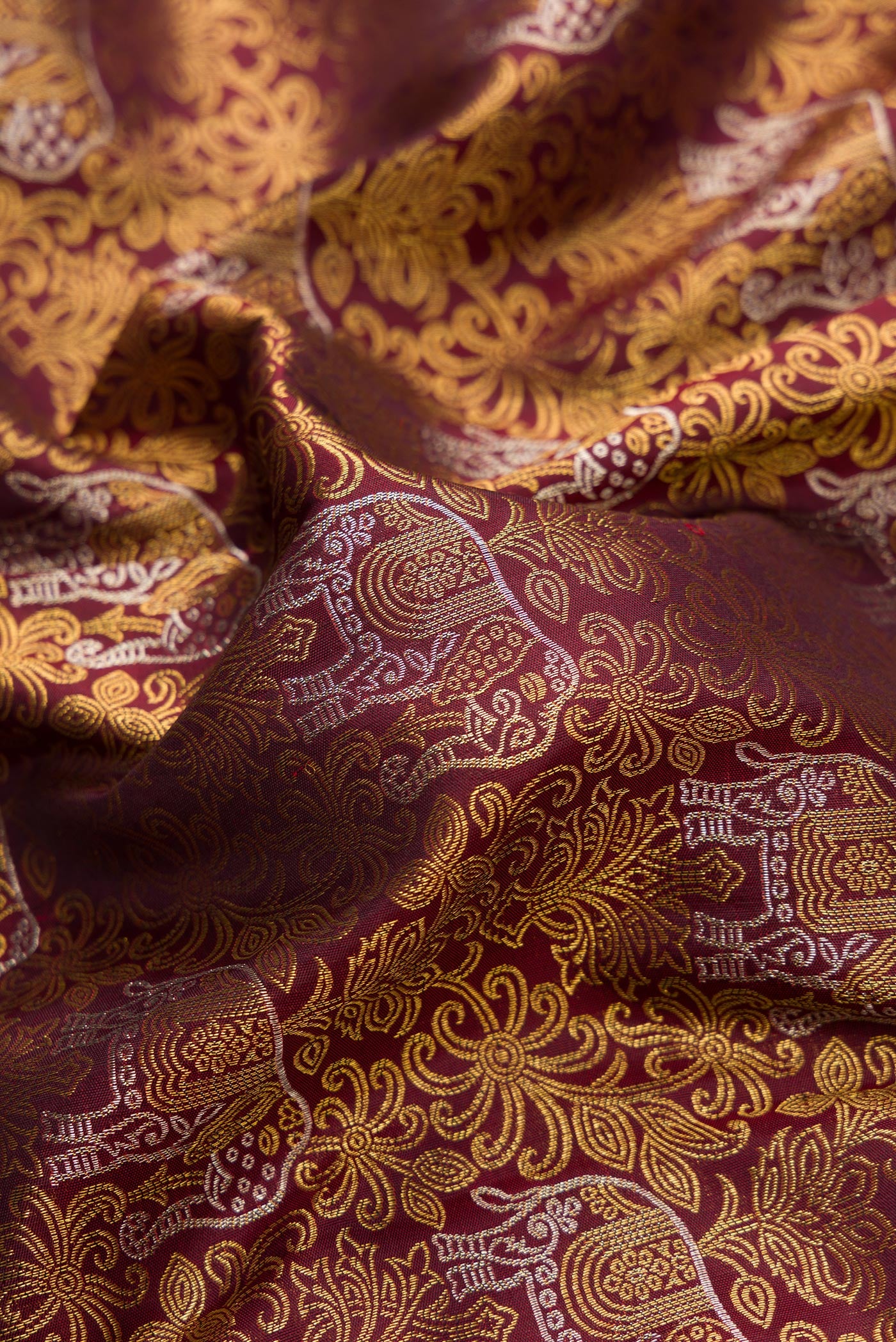 Coffee Brown Kanchipuram Silk Saree - Image 2