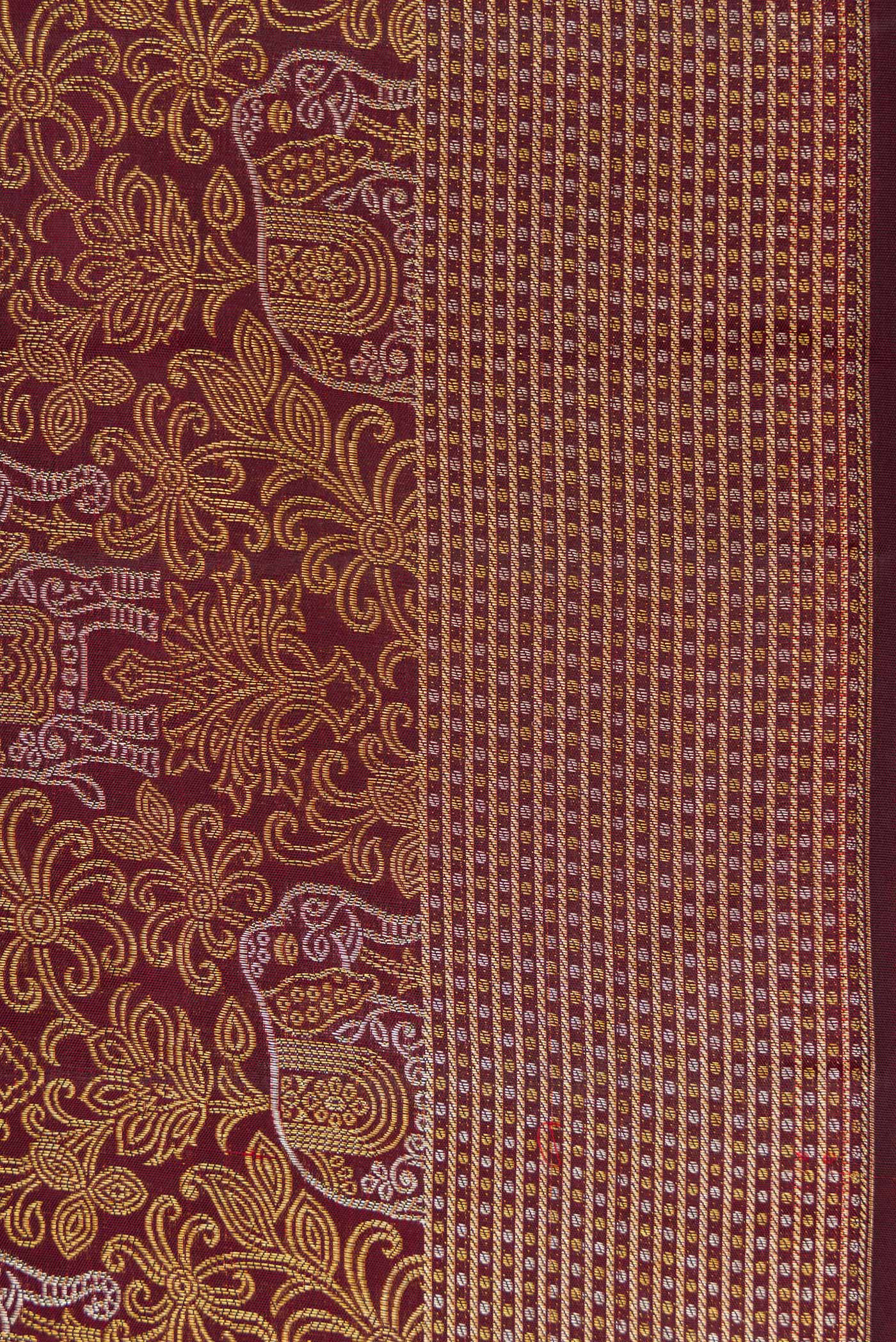 Coffee Brown Kanchipuram Silk Saree - Image 3