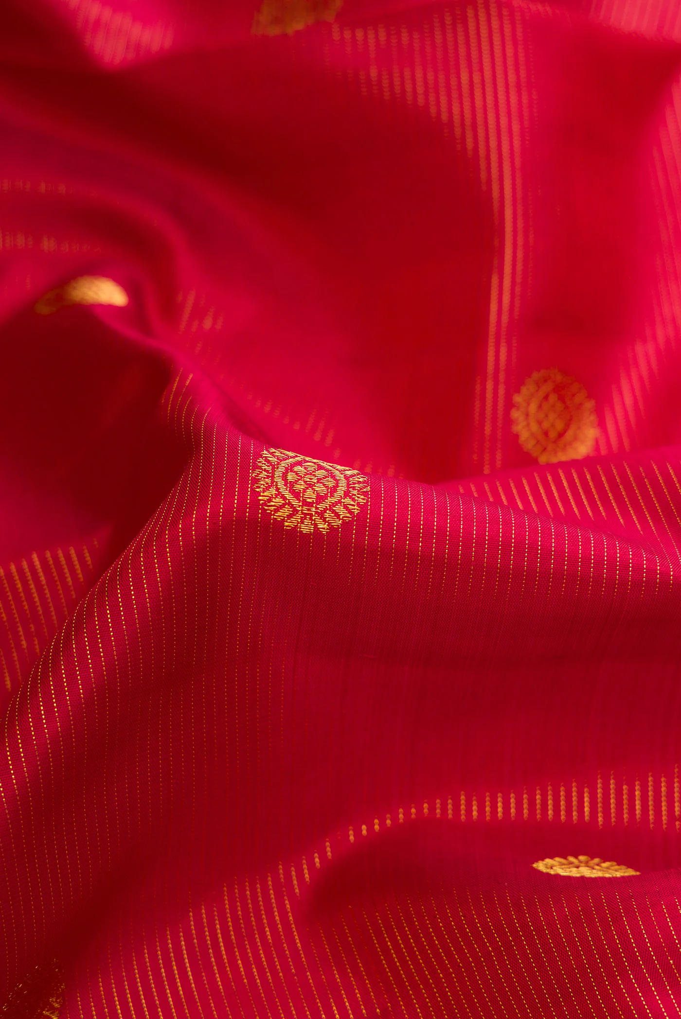 Red Kanchipuram Silk Saree - Image 2