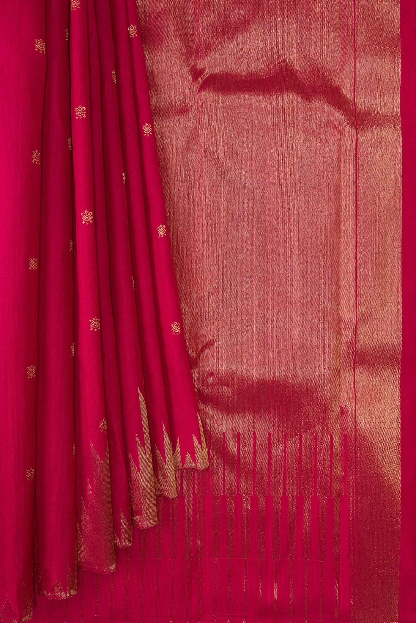 Maroon Kanchipuram Silk Saree - Image 4