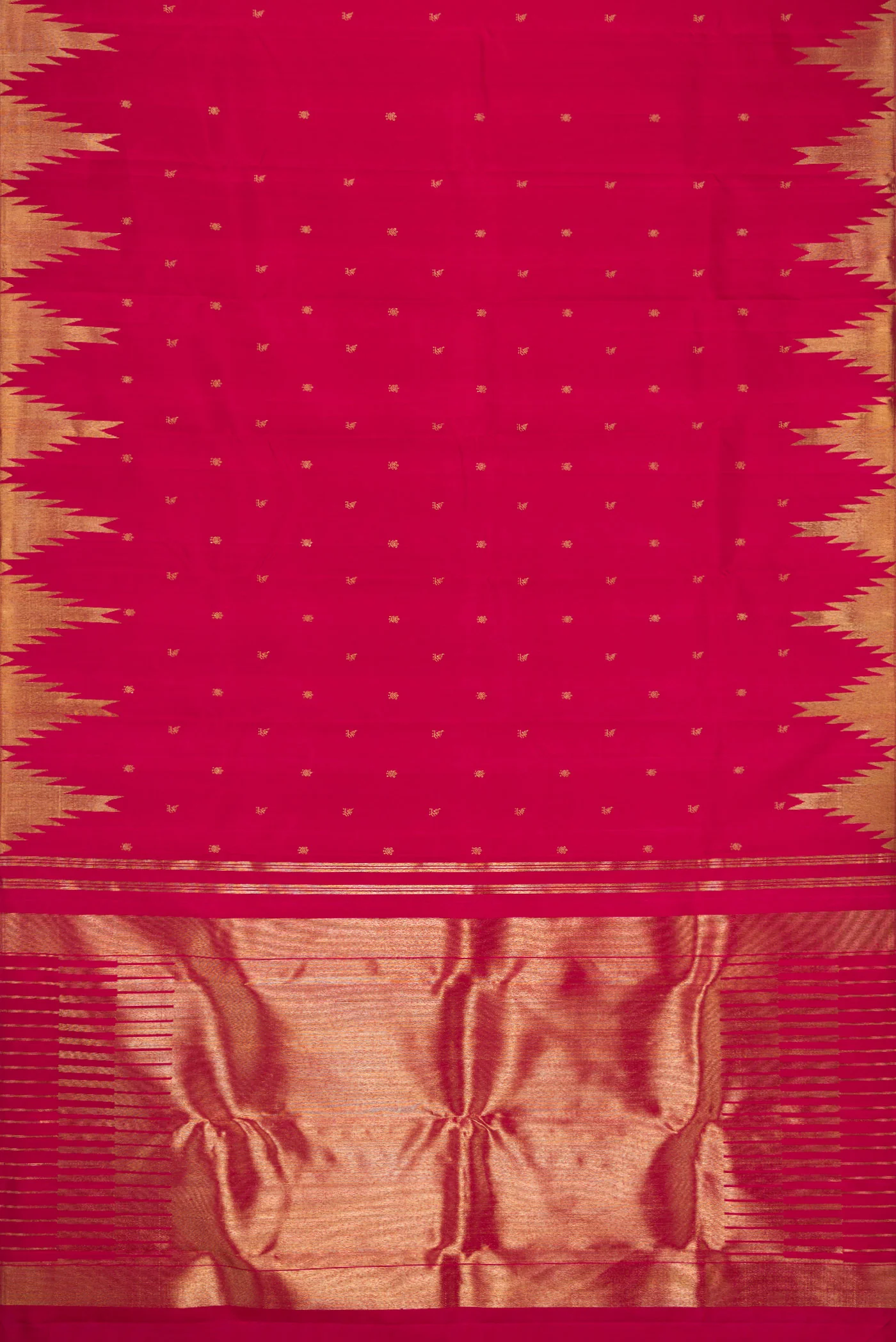 Maroon Kanchipuram Silk Saree - Image 6
