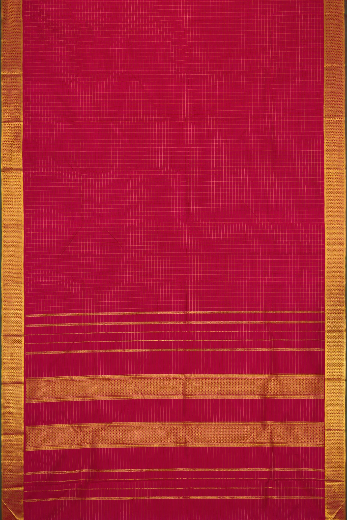 Maroon Kanchipuram Silk Saree - Image 6