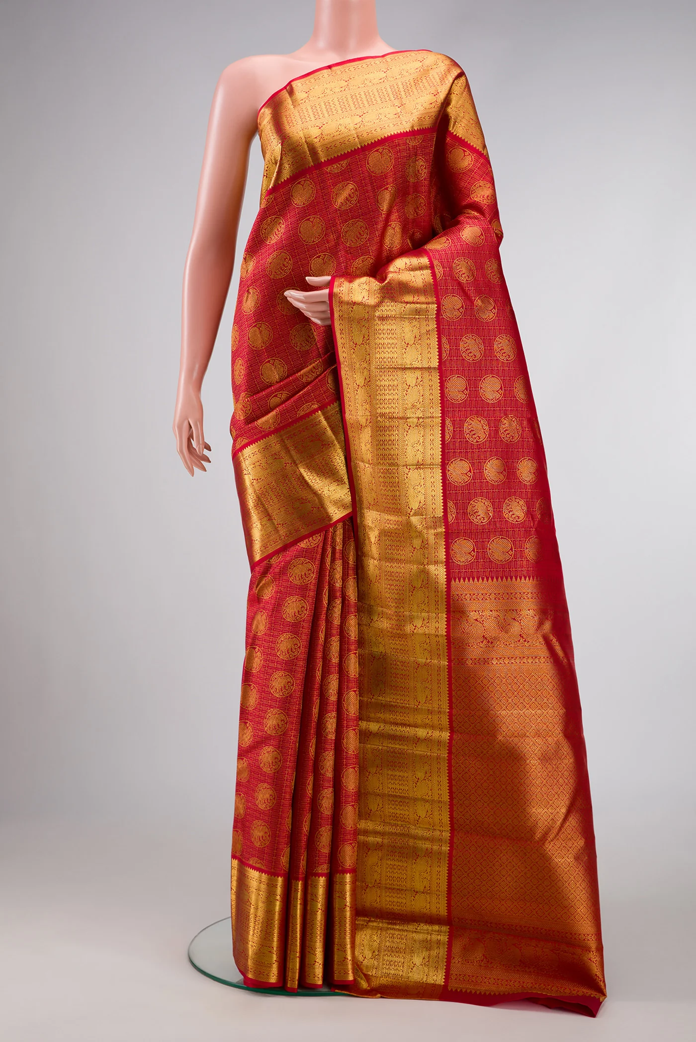 Red Kanchipuram Silk Saree