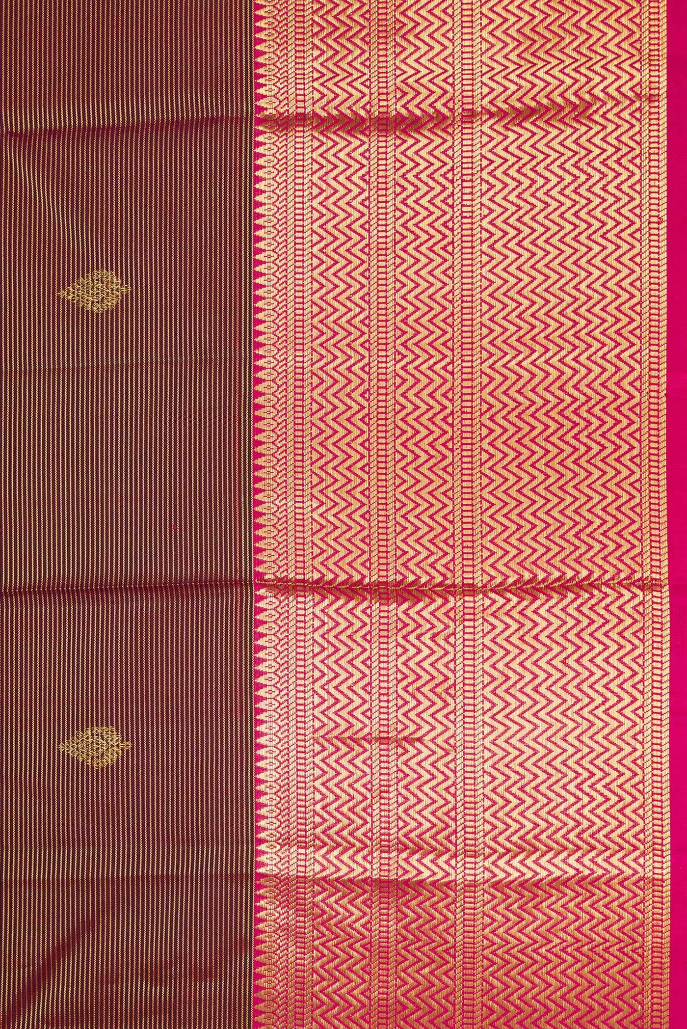 Maroon Kanchipuram Silk Saree - Image 3