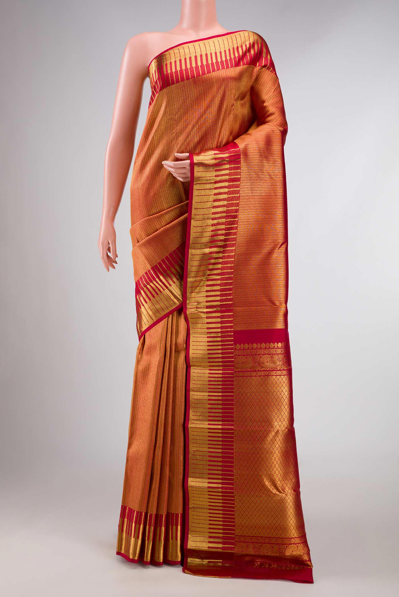 Red Kanchipuram Silk Saree