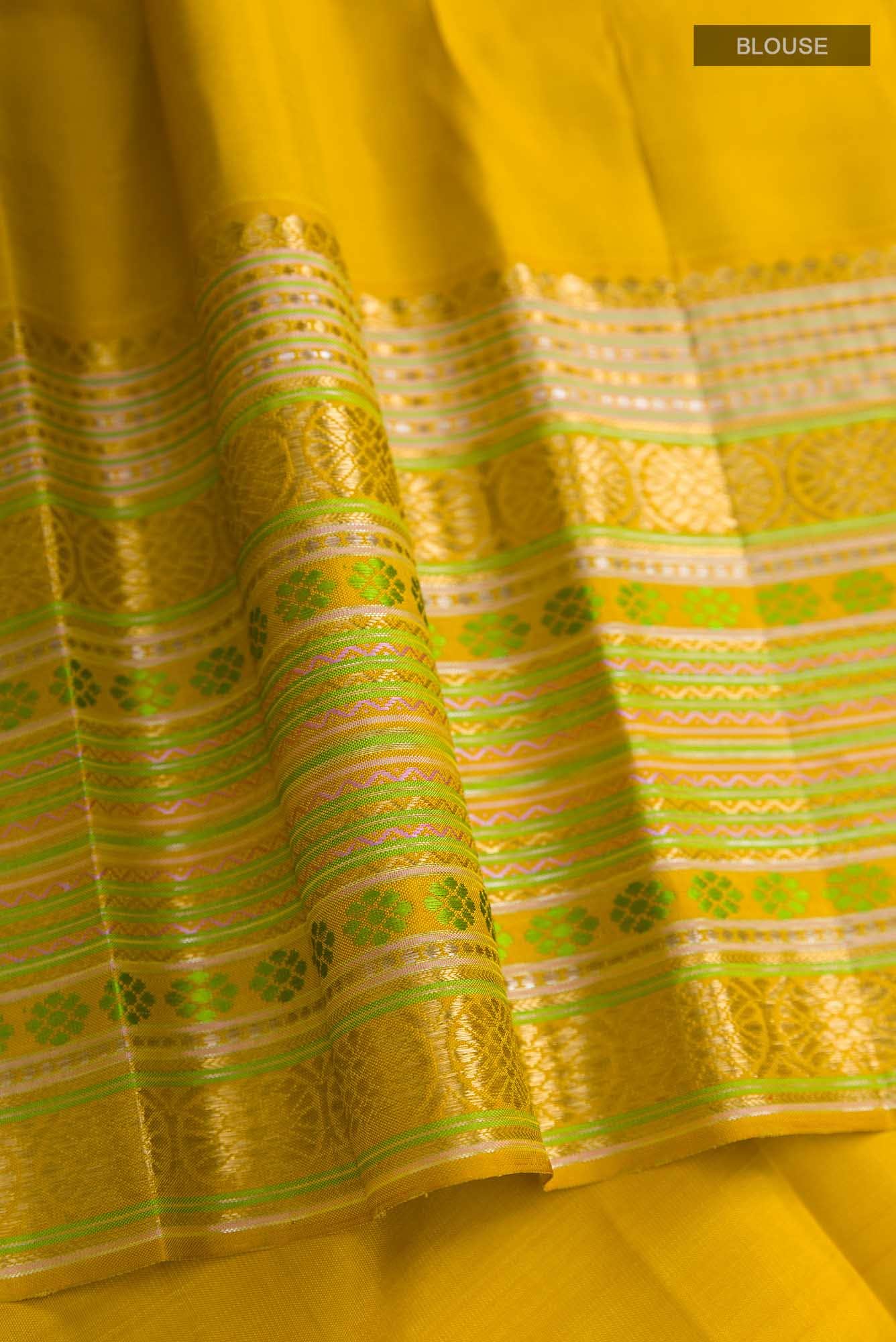 Pure Silk Pure Zari Coffee Brown Kanjivaram Saree - Image 6