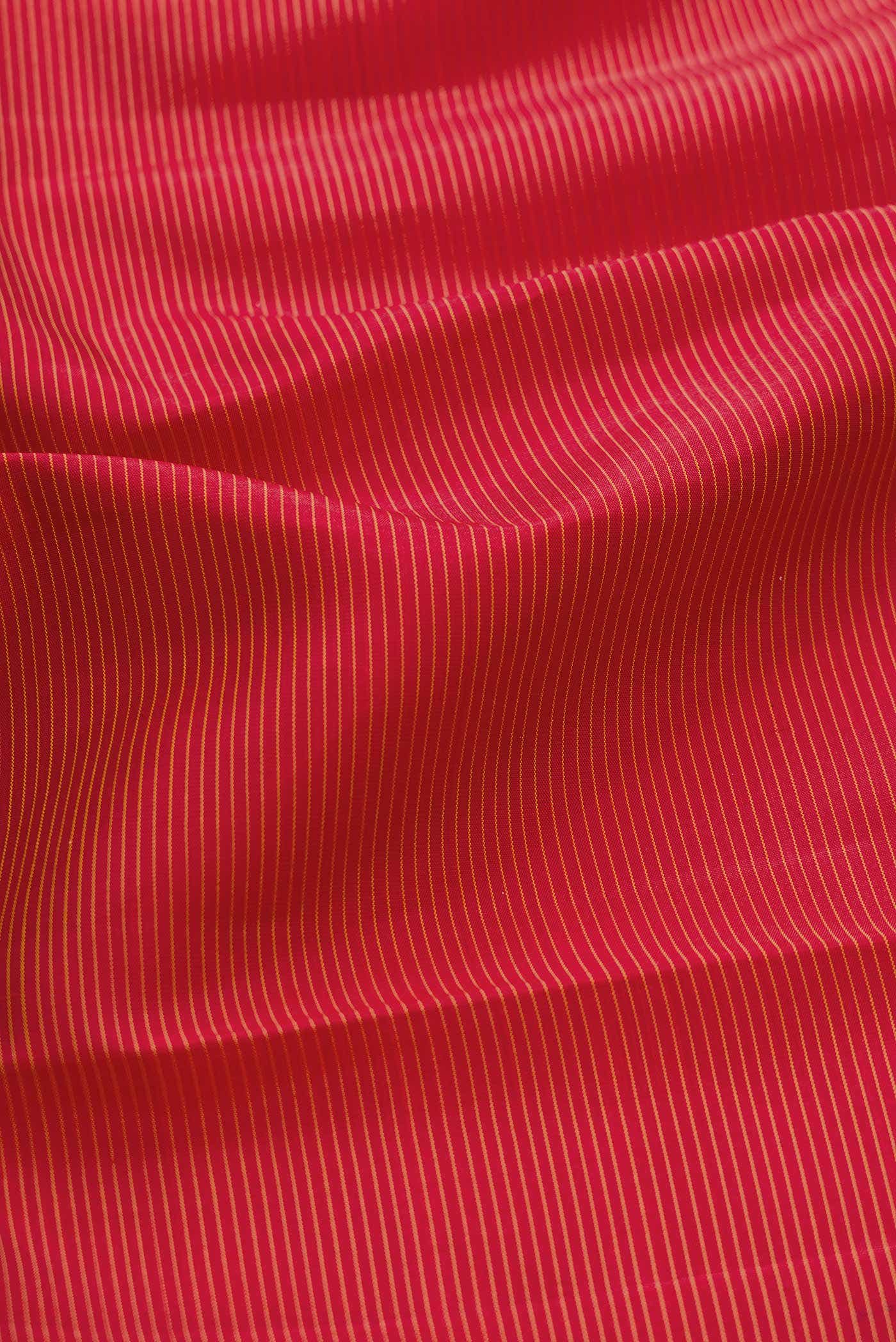 Pure Silk Pure Zari Maroon Dual Tone Kanjivaram Saree - Image 3