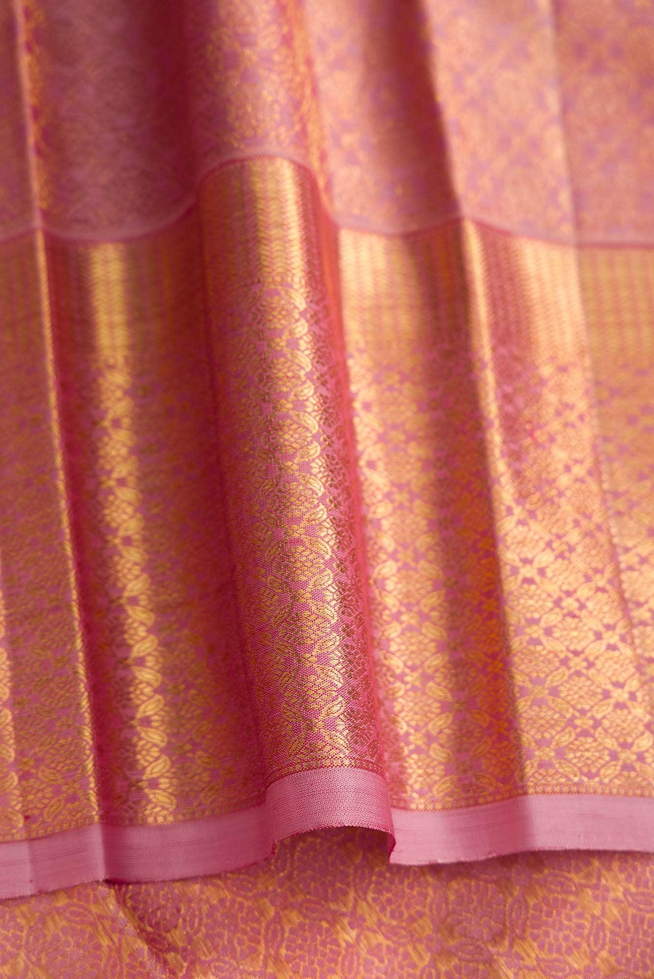 Maroon Dual Tone Kanchipuram Silk Saree - Image 6