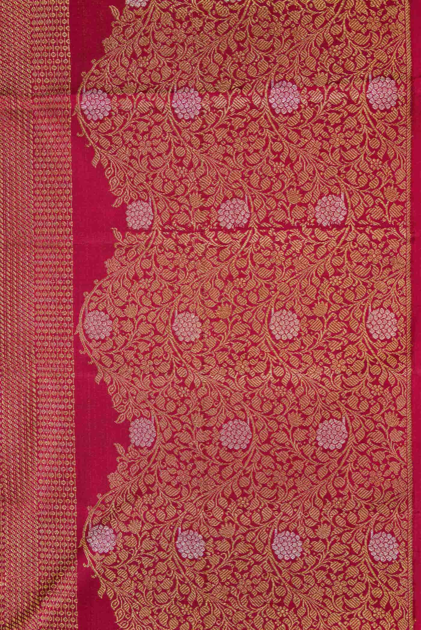 Maroon Dual Tone Kanchipuram Silk Saree - Image 6
