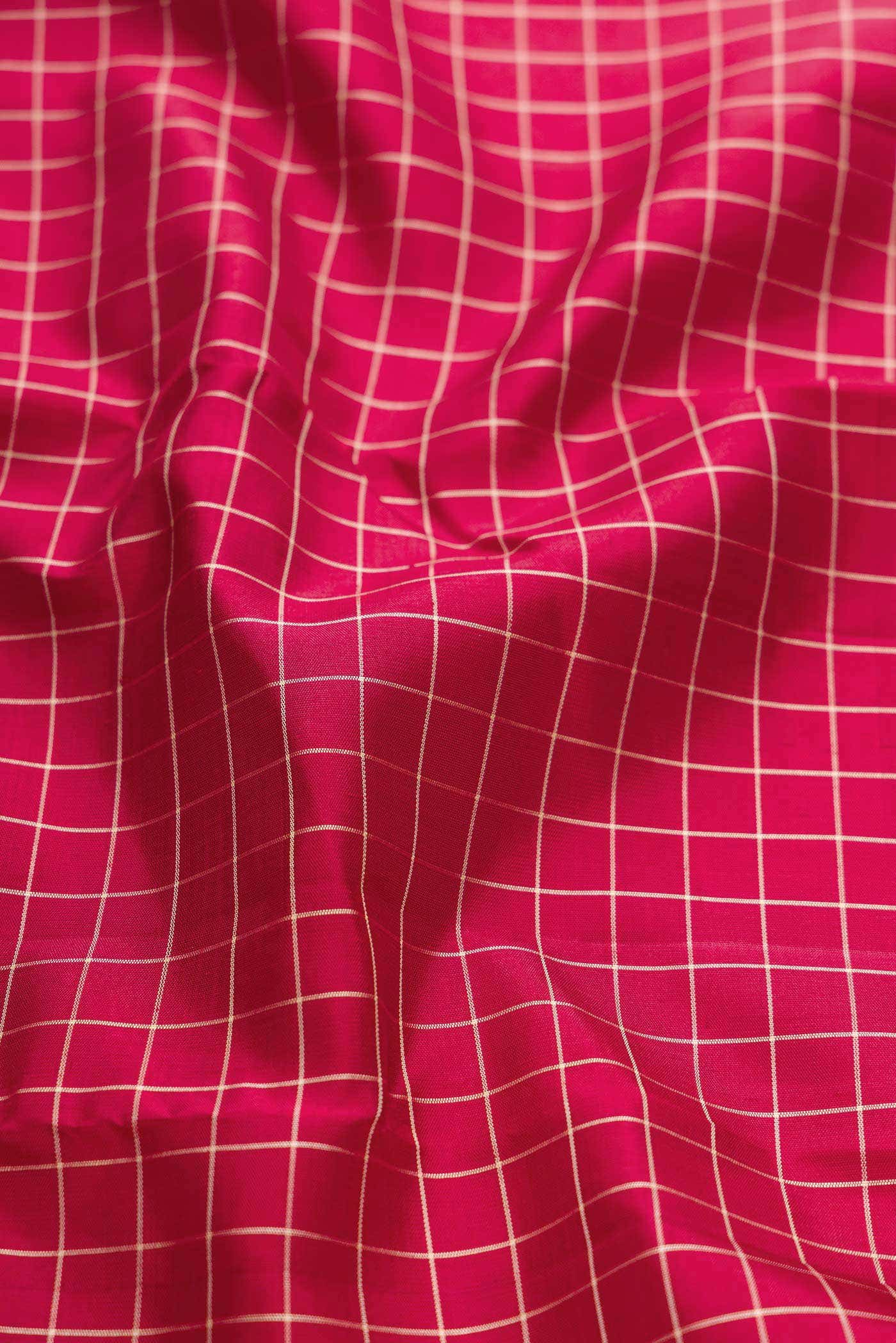 Maroon Dual Tone Kanjivaram Silk Saree - Image 3