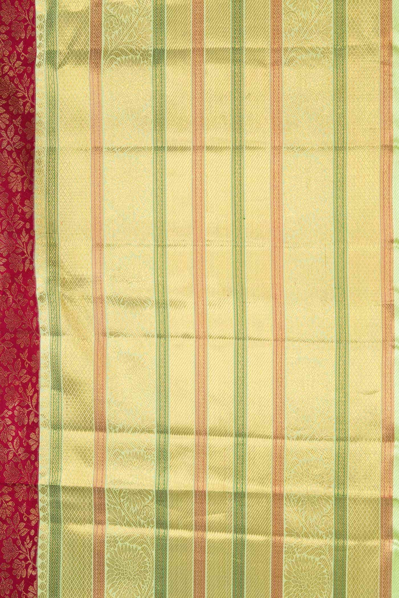 Maroon Dual Tone Kanchipuram Silk Saree - Image 6
