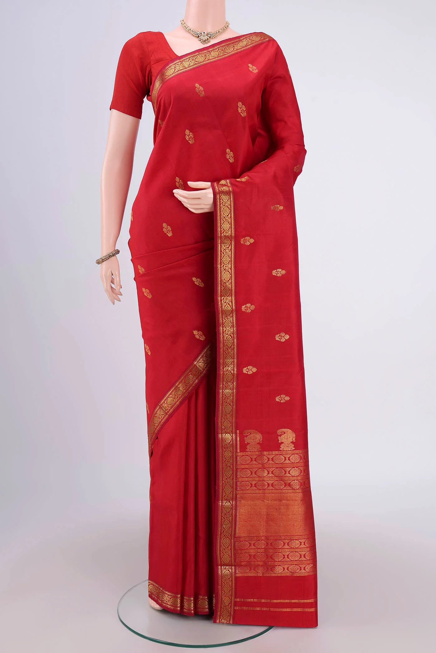 Red Kanjivaram Silk Saree