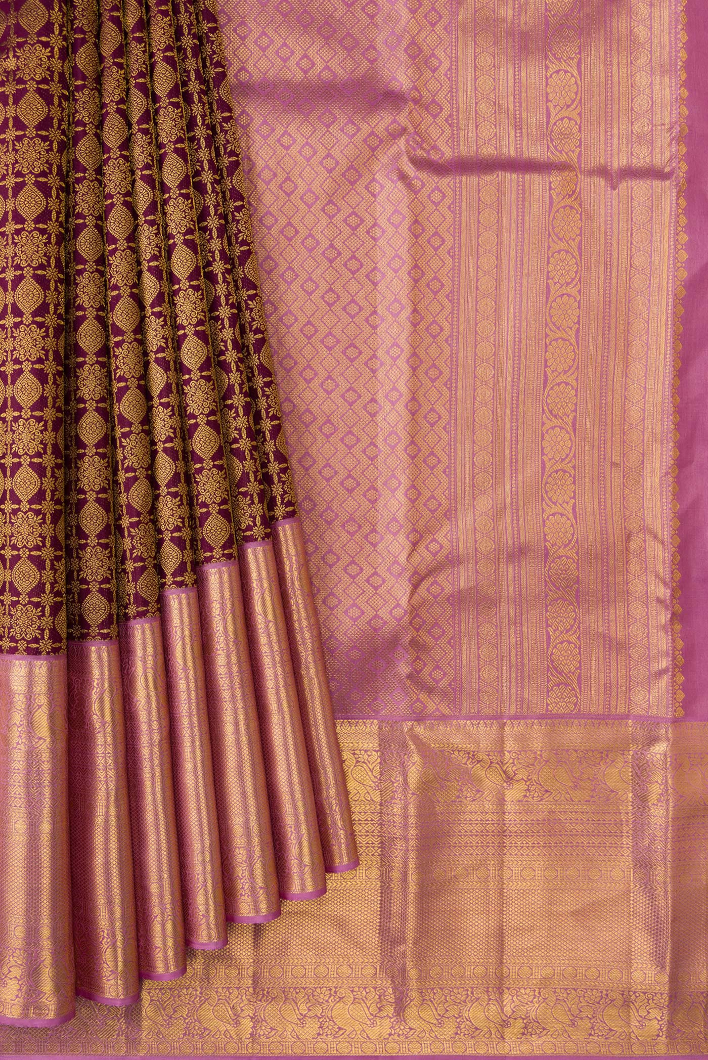 Coffee Brown Kanjivaram Silk Saree - Image 4