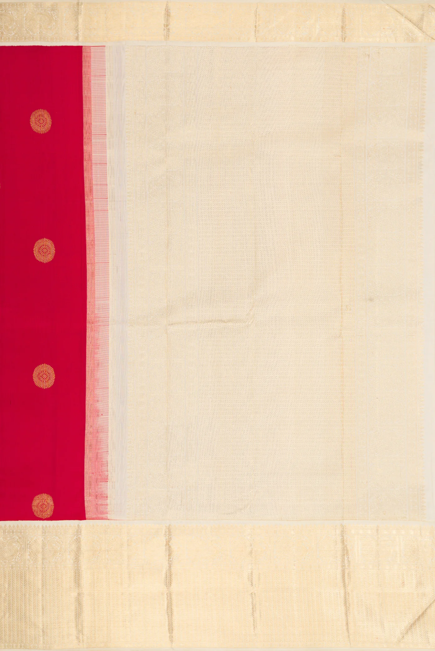 Dark Pink Kanjivaram Silk Saree - Image 7