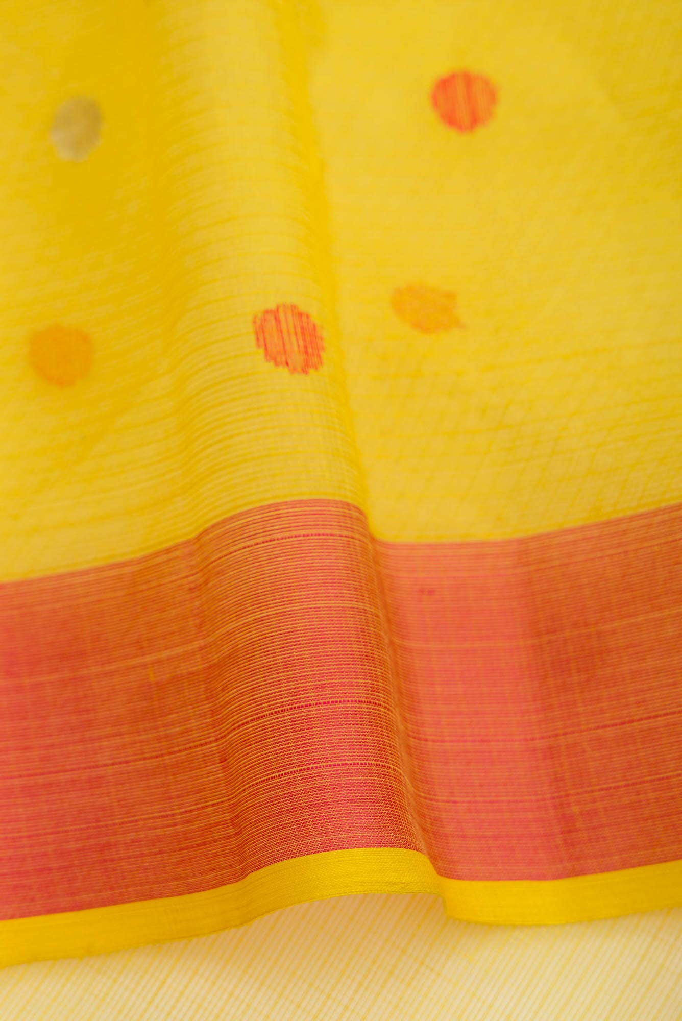 Maroon Dual Tone Kota Silk Saree - Image 6