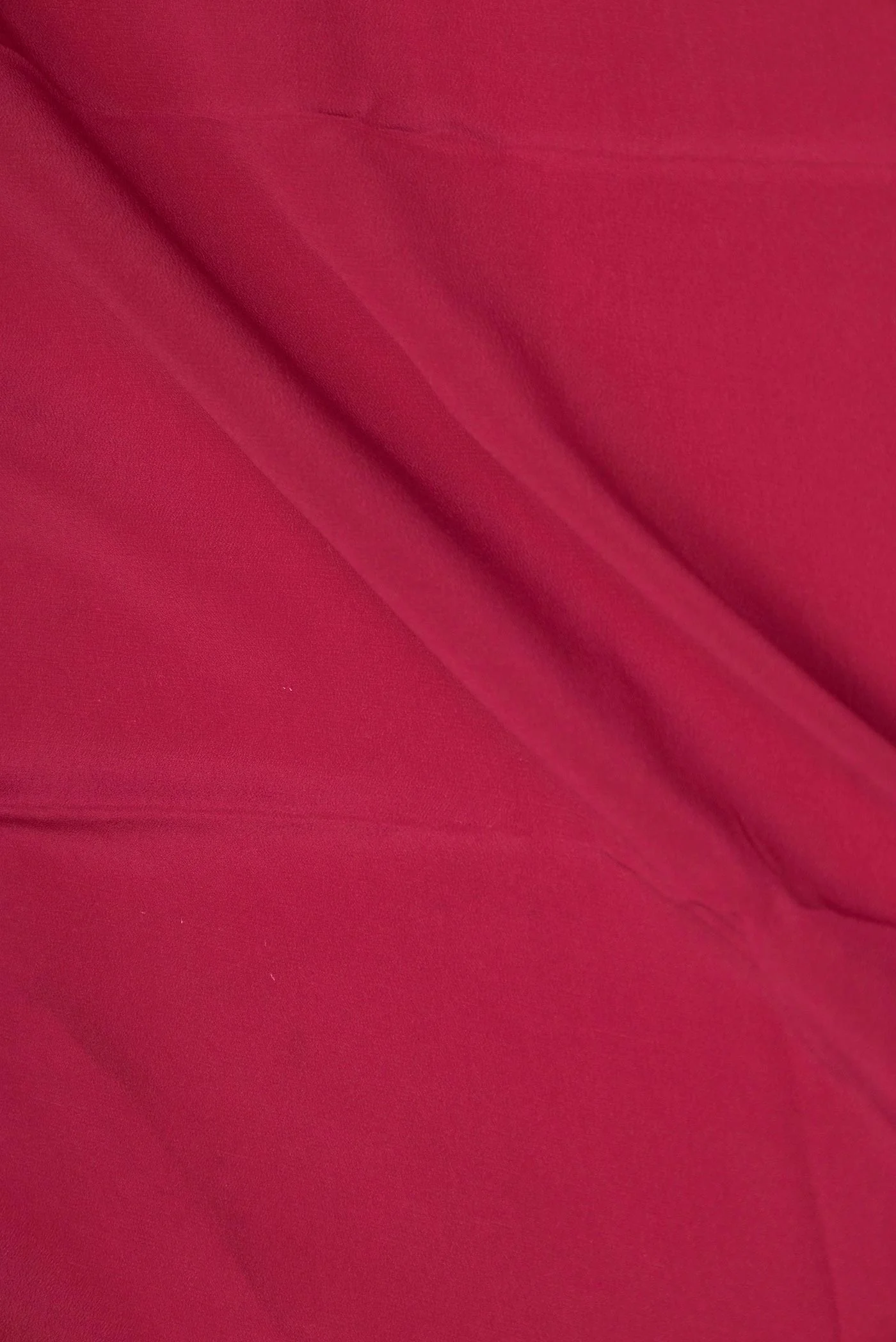 Maroon Dual Tone Mysore Crepe Saree - Image 2